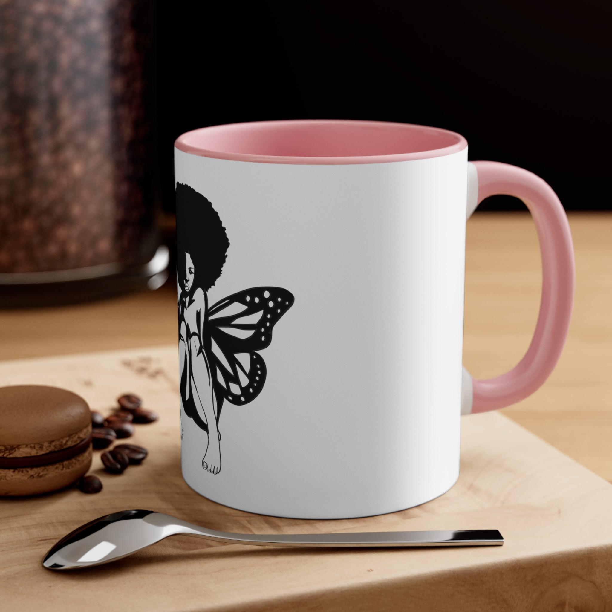 Butterfly Girl Accent Coffee Mug, 11oz