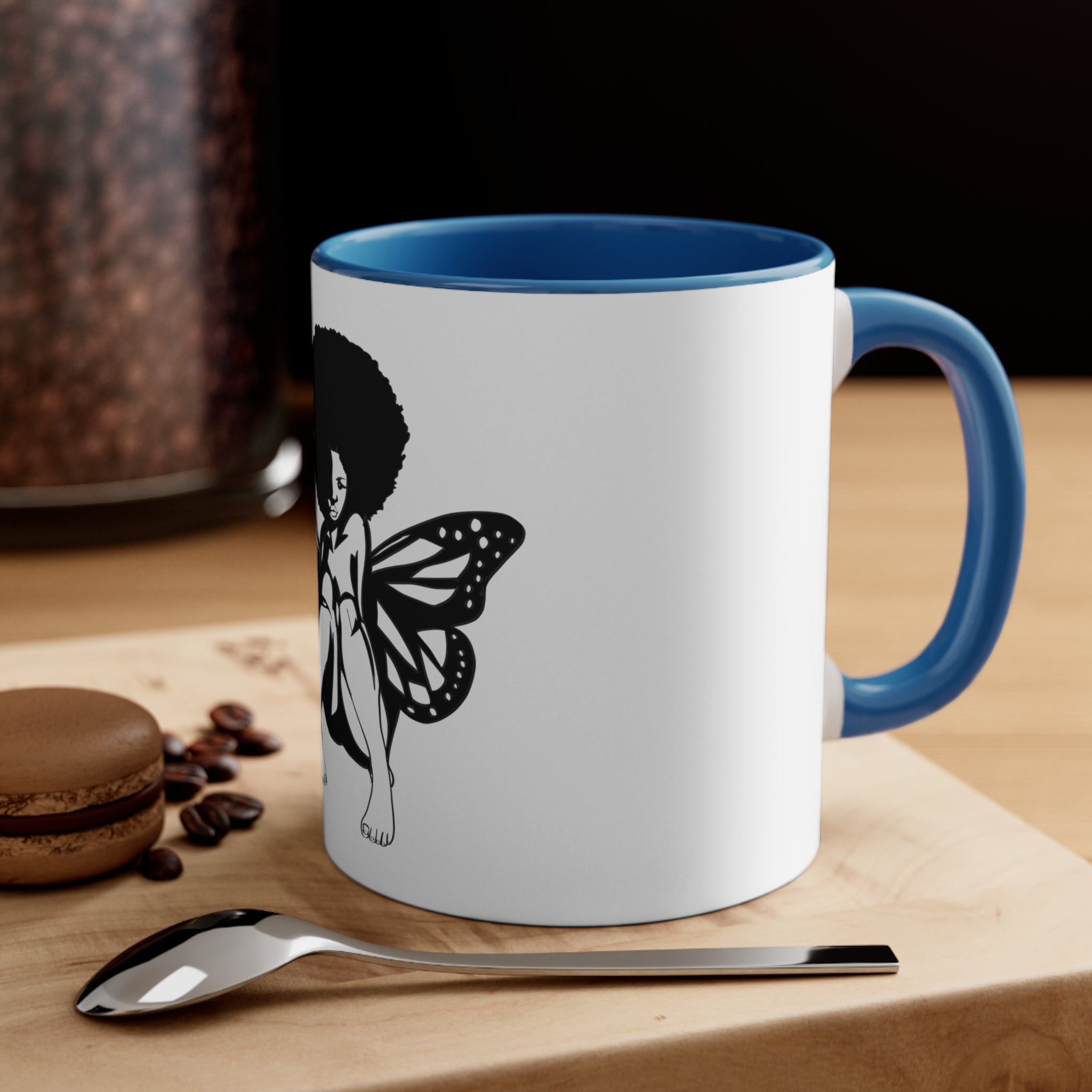 Butterfly Girl Accent Coffee Mug, 11oz