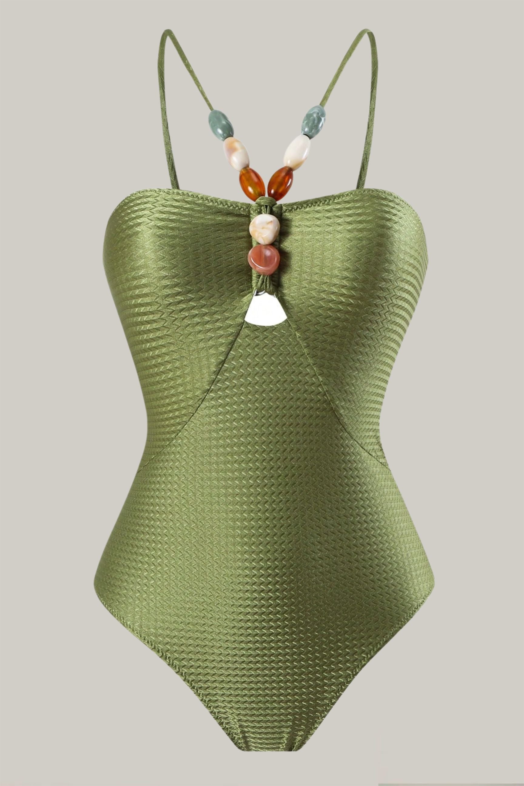 2pcs Swimsuit Set w/ Sheer Skirt