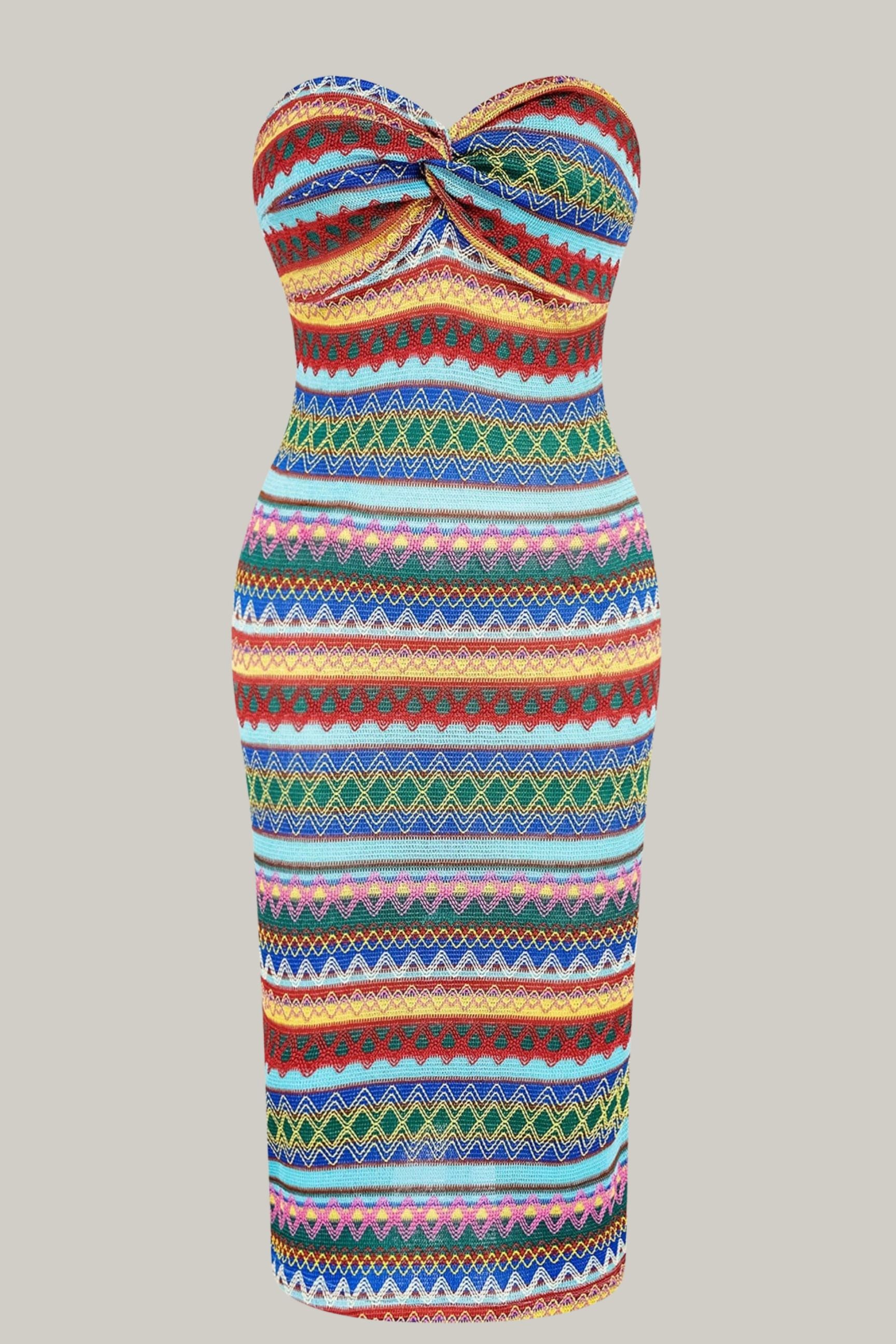 Boho Dream Twisted Strapless Dress