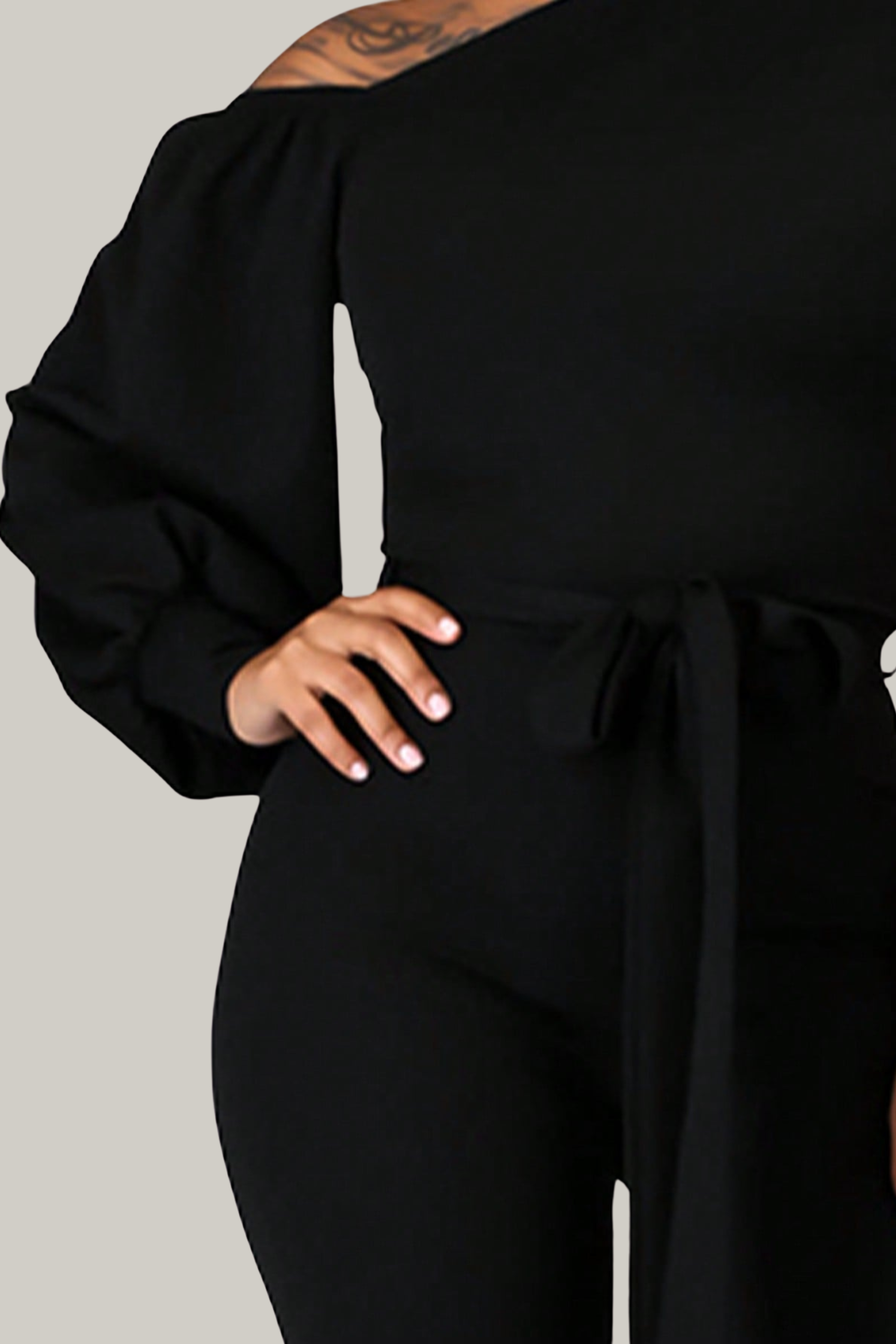 Bonnie Asymmetrical Neckline Jumpsuit