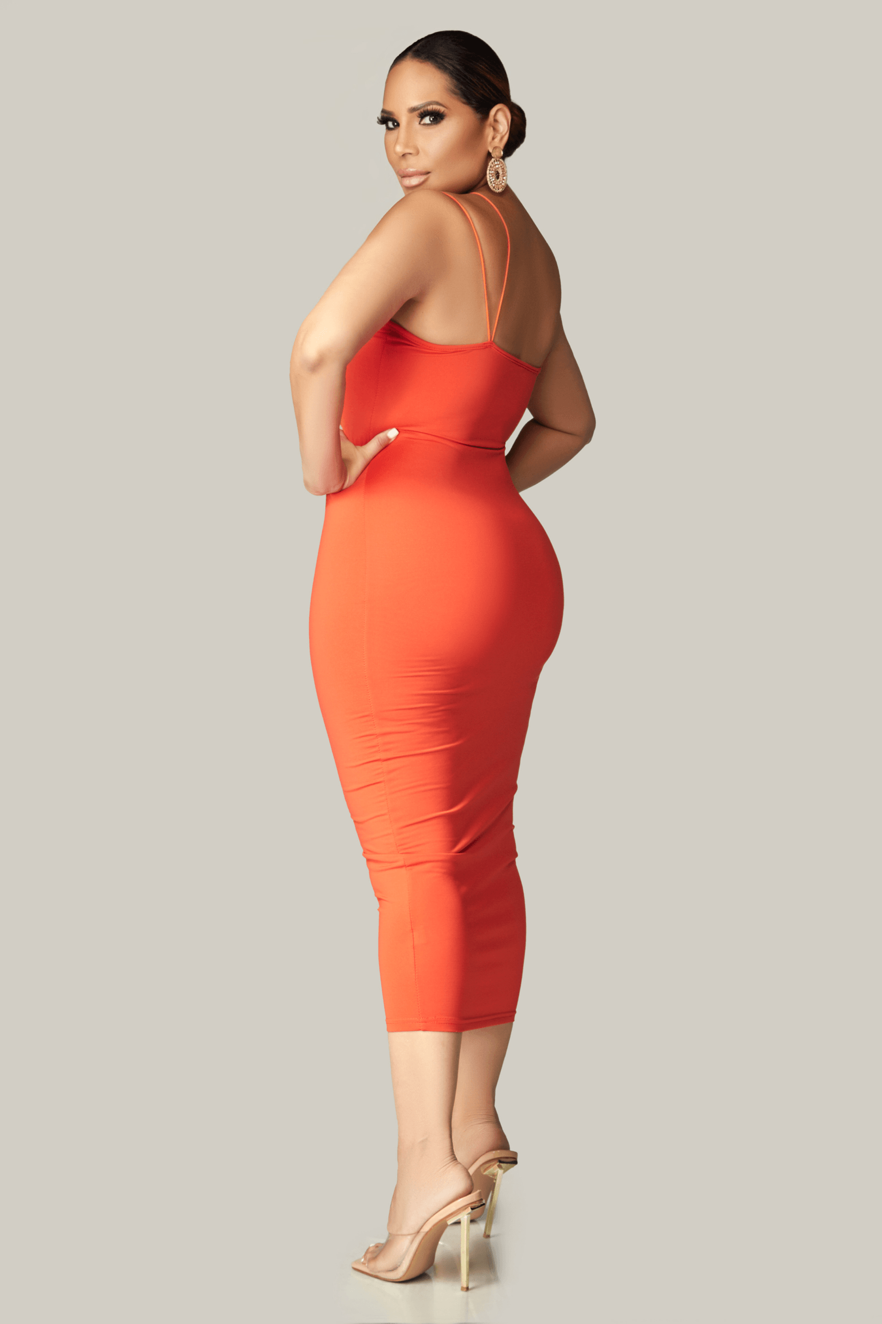 Brooks Sexy Asymmetrical Bodycon Midi Dress - MY SEXY STYLES