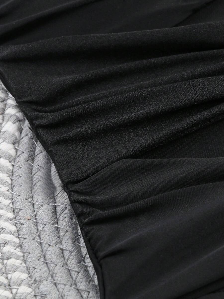 Colorblock Cut-Out One-Piece Swimsuit