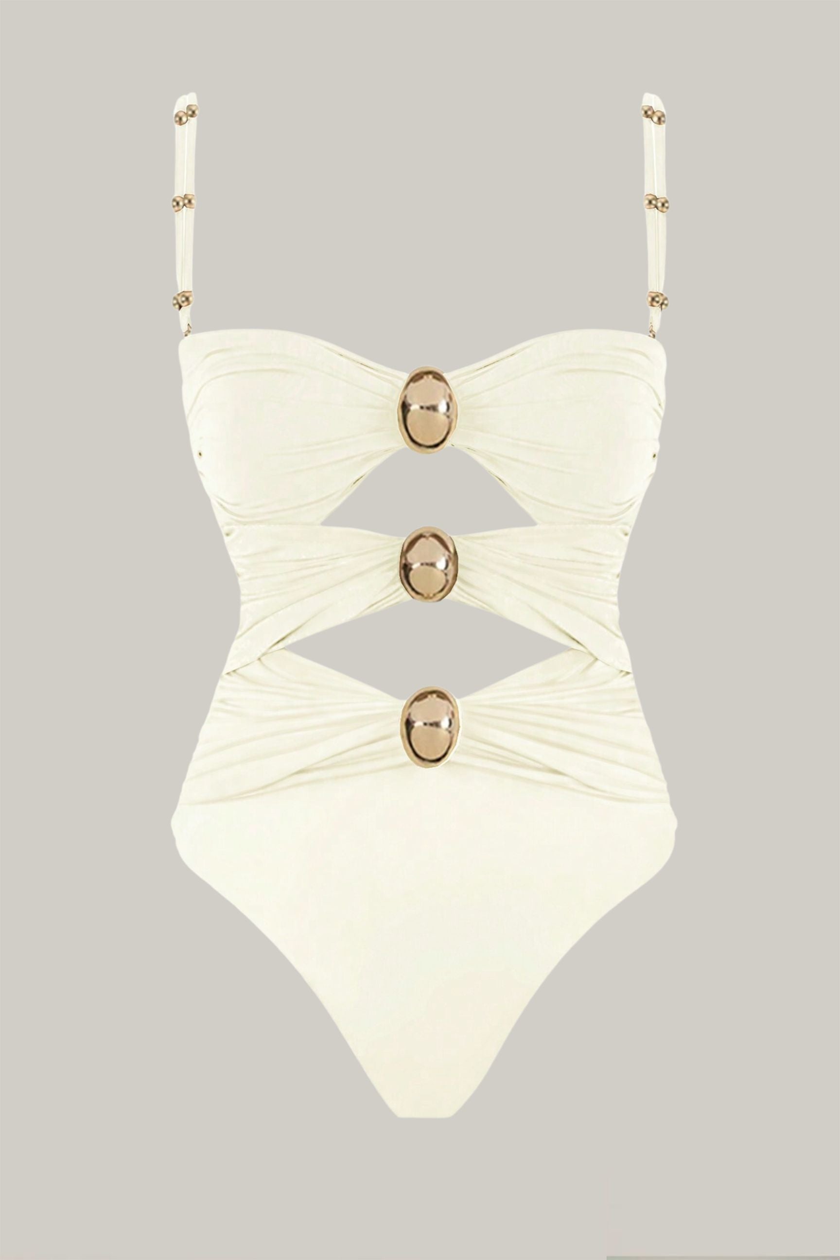 Colorblock Cut-Out One-Piece Swimsuit