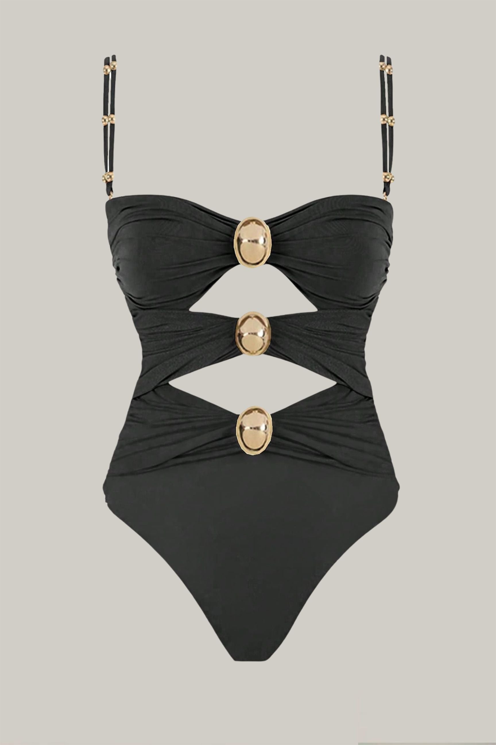 Colorblock Cut-Out One-Piece Swimsuit