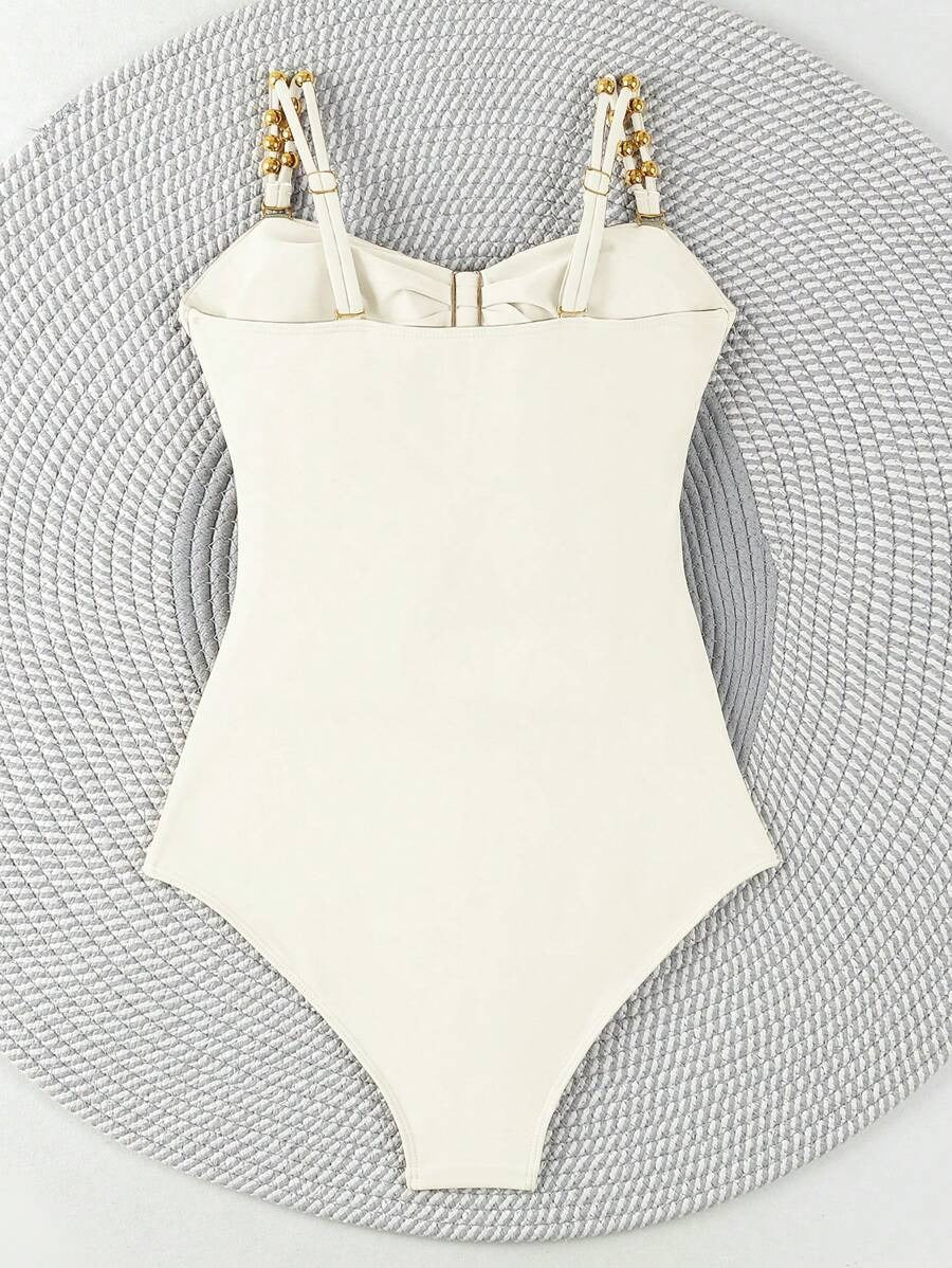 Colorblock Cut-Out One-Piece Swimsuit