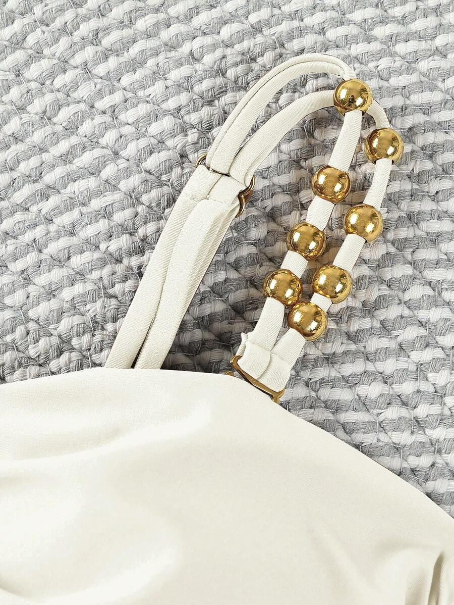 Colorblock Cut-Out One-Piece Swimsuit