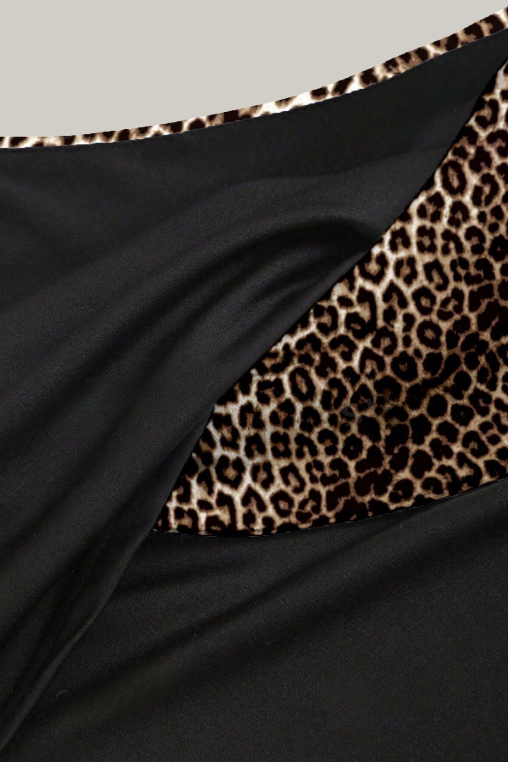 Lena Leopard Printed Twisted Knot Asymmetrical Dress