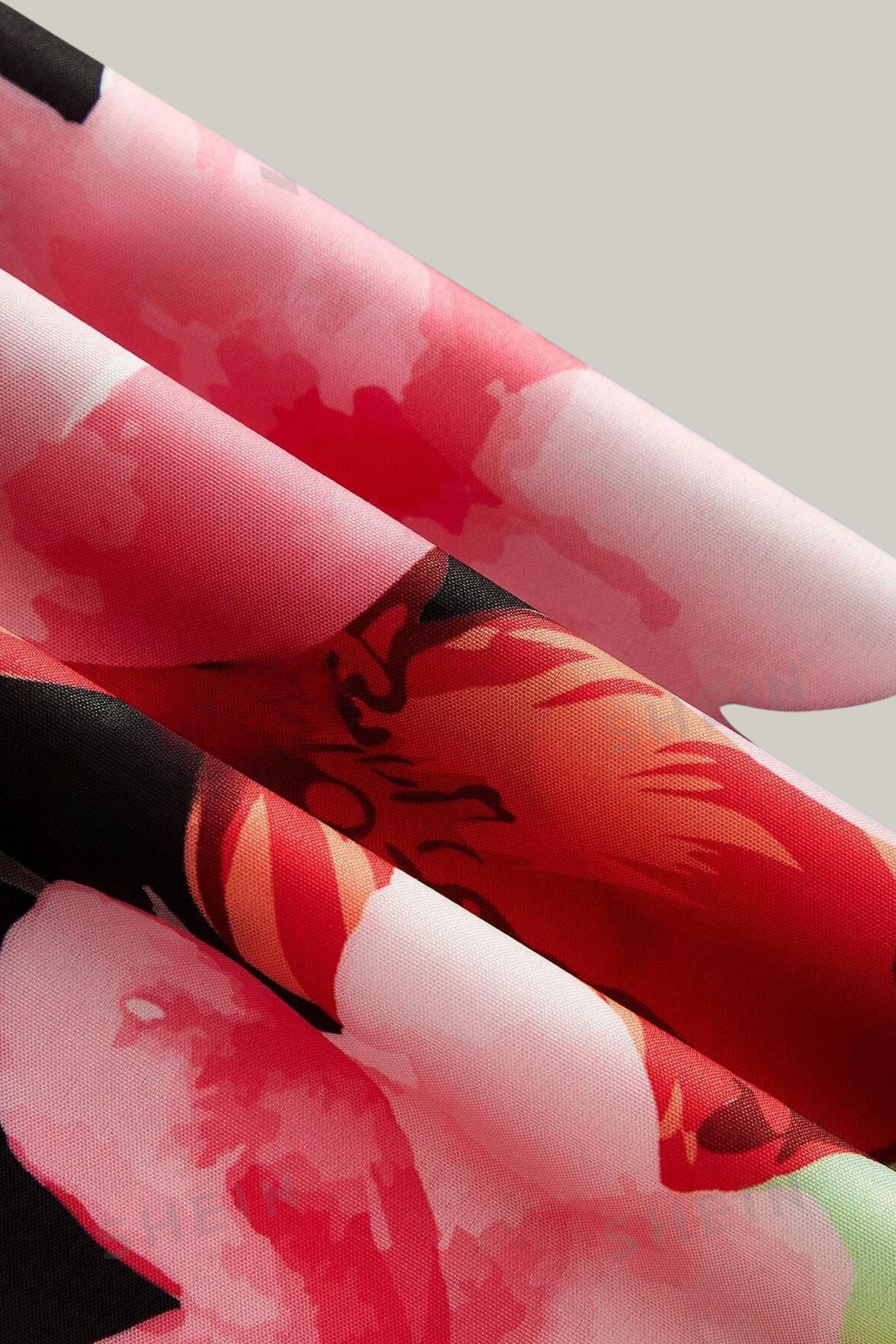 In Love Floral Print Strapless Dress