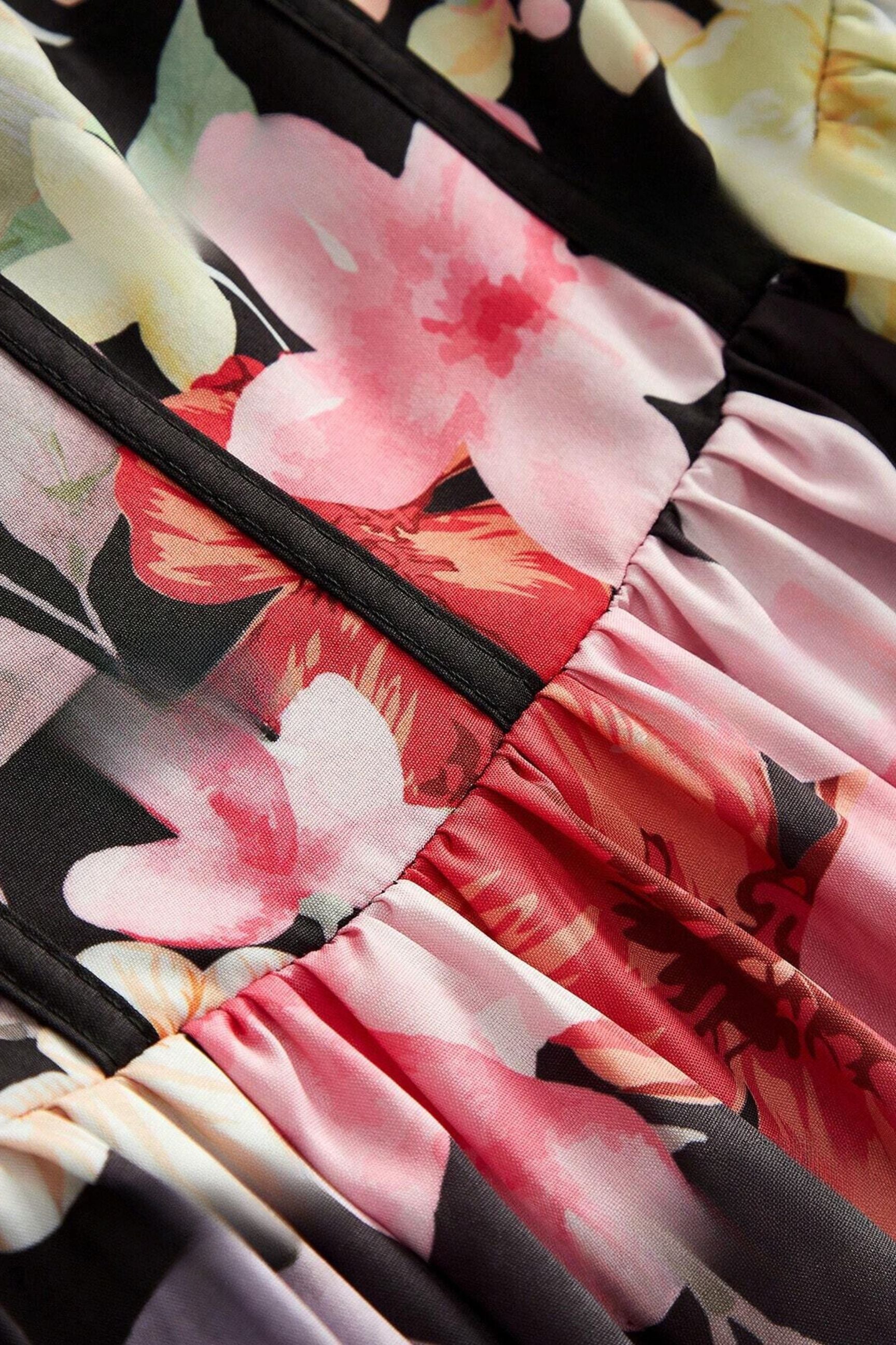 In Love Floral Print Strapless Dress