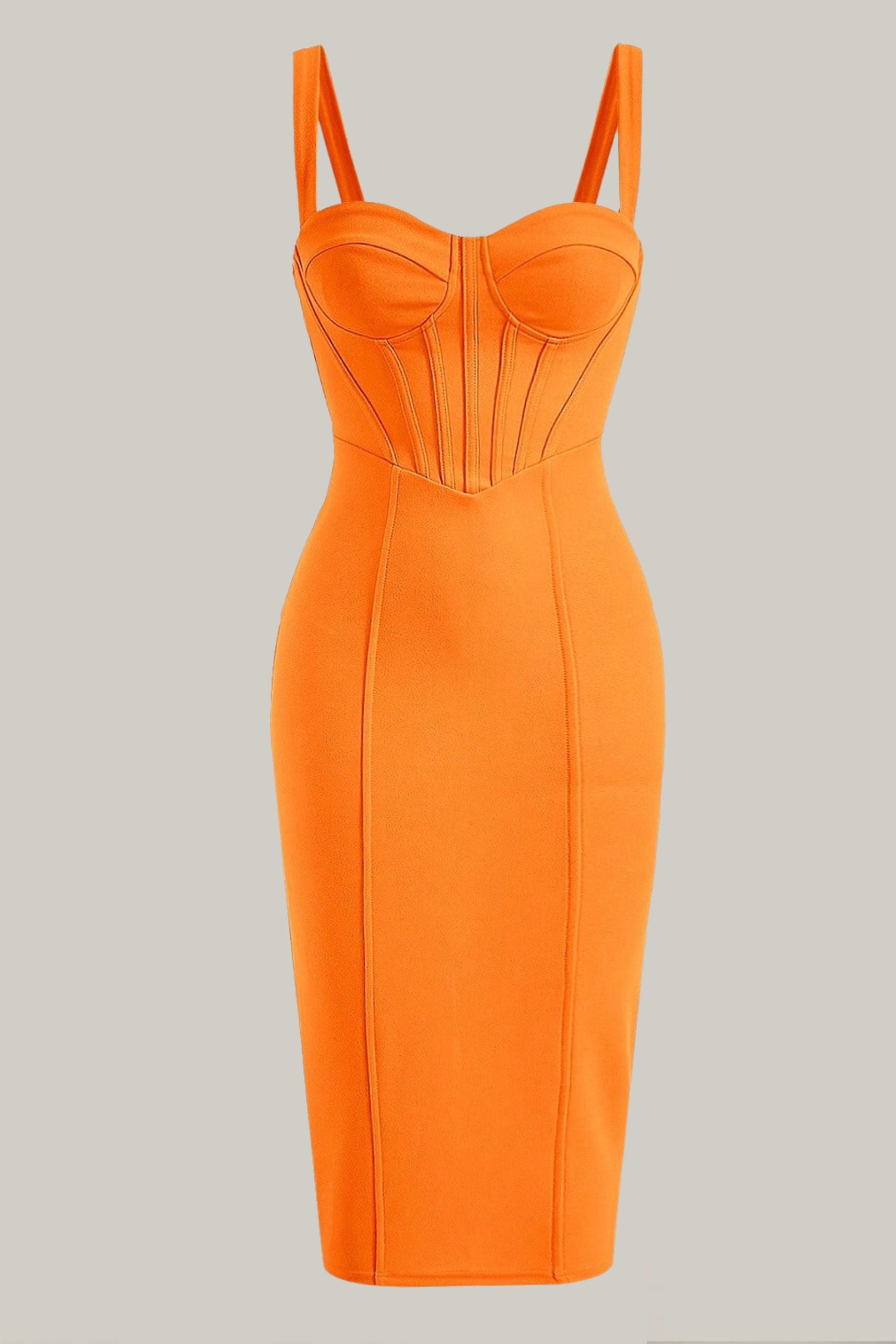 Miranda Solid Bustier Cami Dress