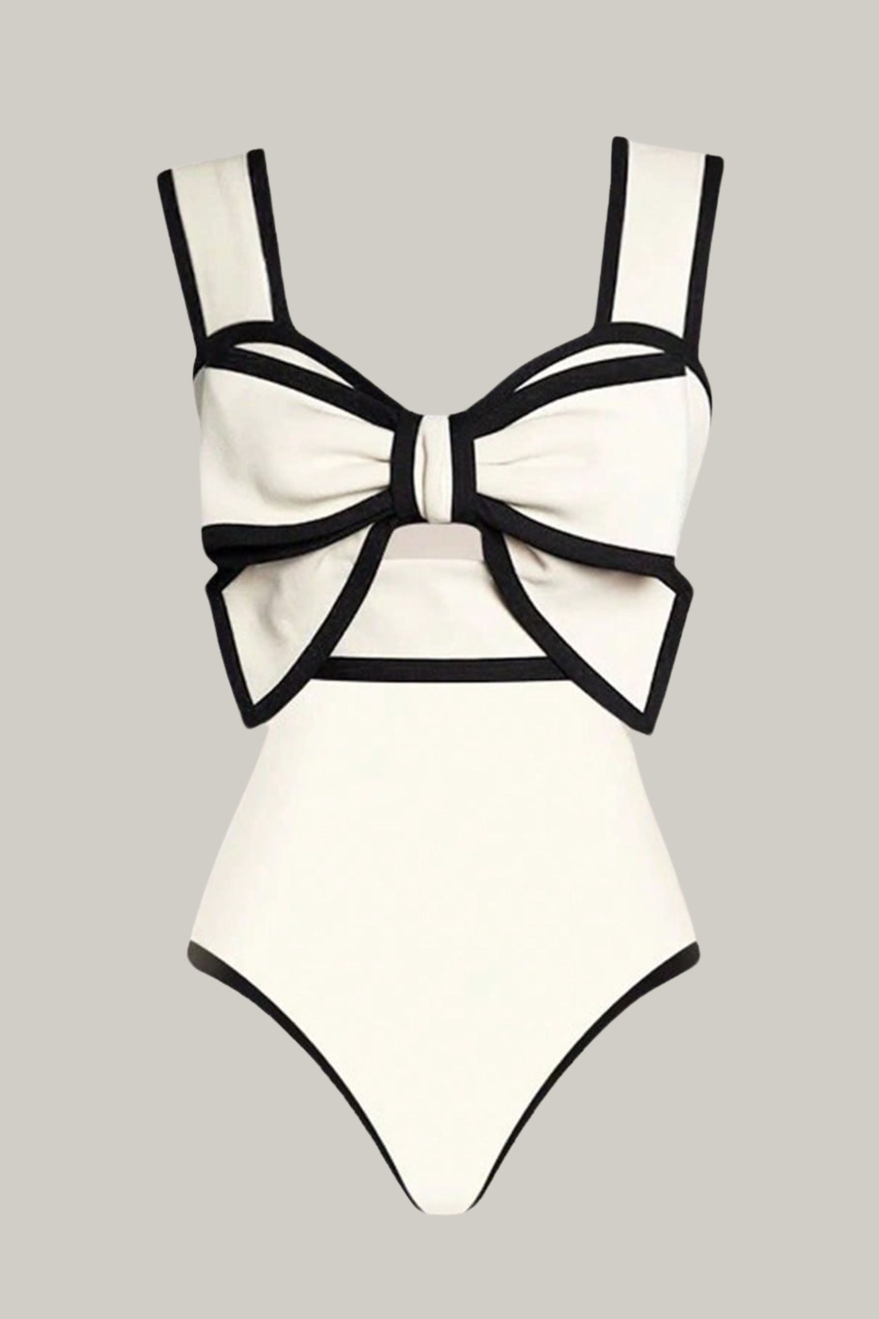 Polka Dot Elegant Swimsuit & Skirt Two-Piece Set