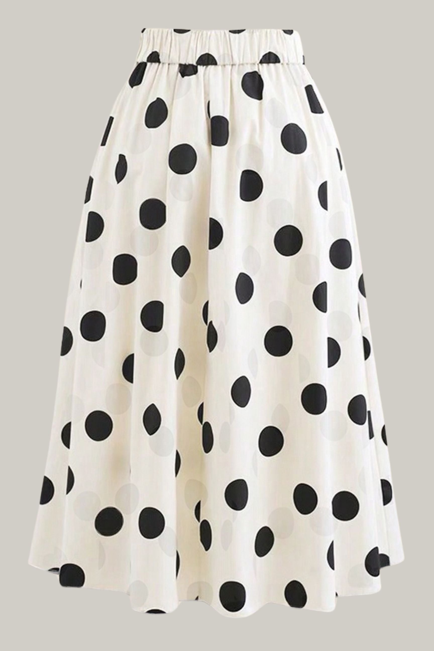 Polka Dot Elegant Swimsuit & Skirt Two-Piece Set