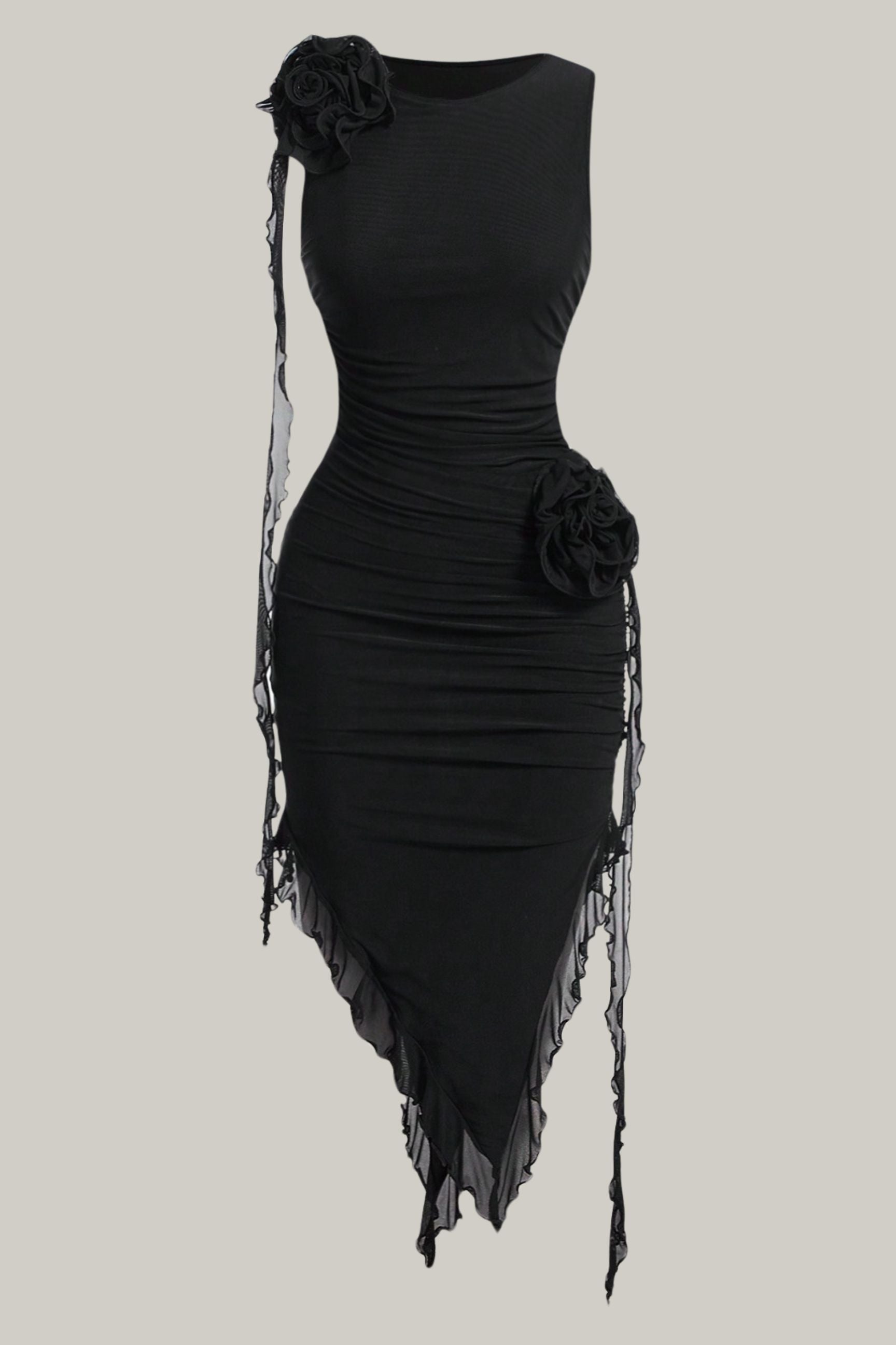 Rosemary 3D Flower Bodycon Dress