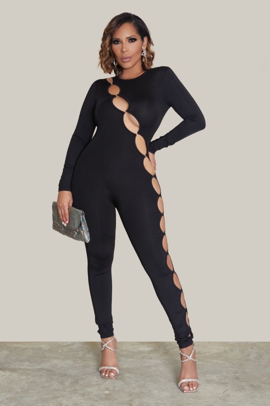 Sexy Cut Out Unitard Jumpsuit