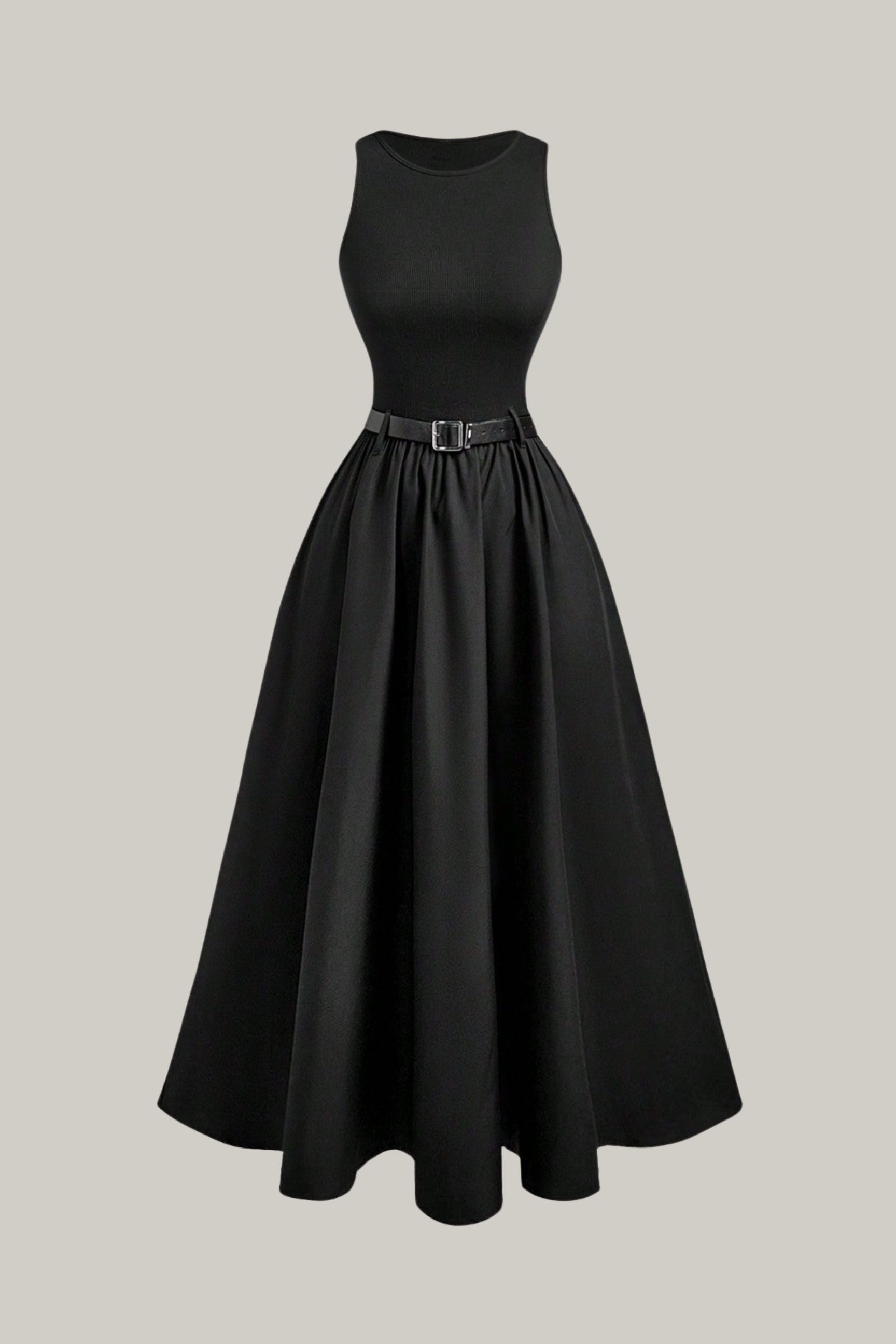 Mara Sleeveless Belted Dress