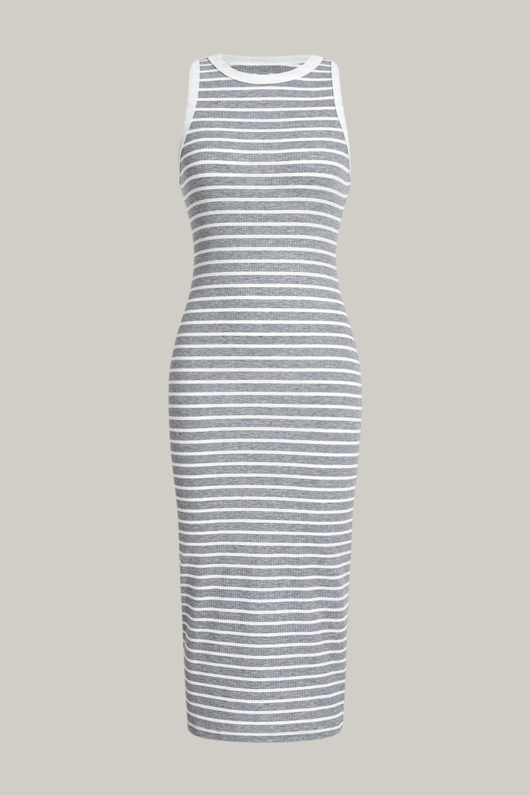 Striped Print Tank Dress