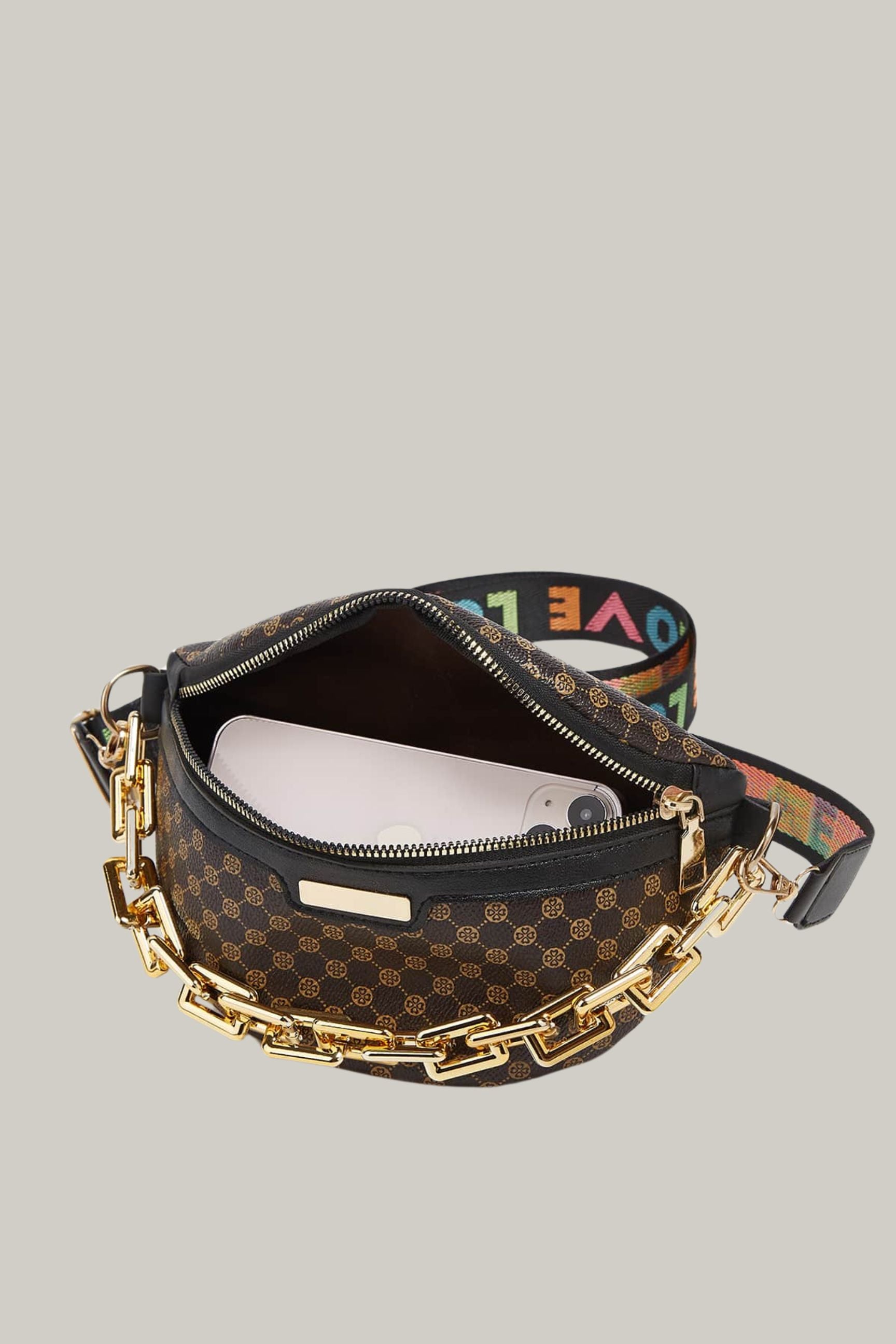 Wide Strap Crossbody Bag