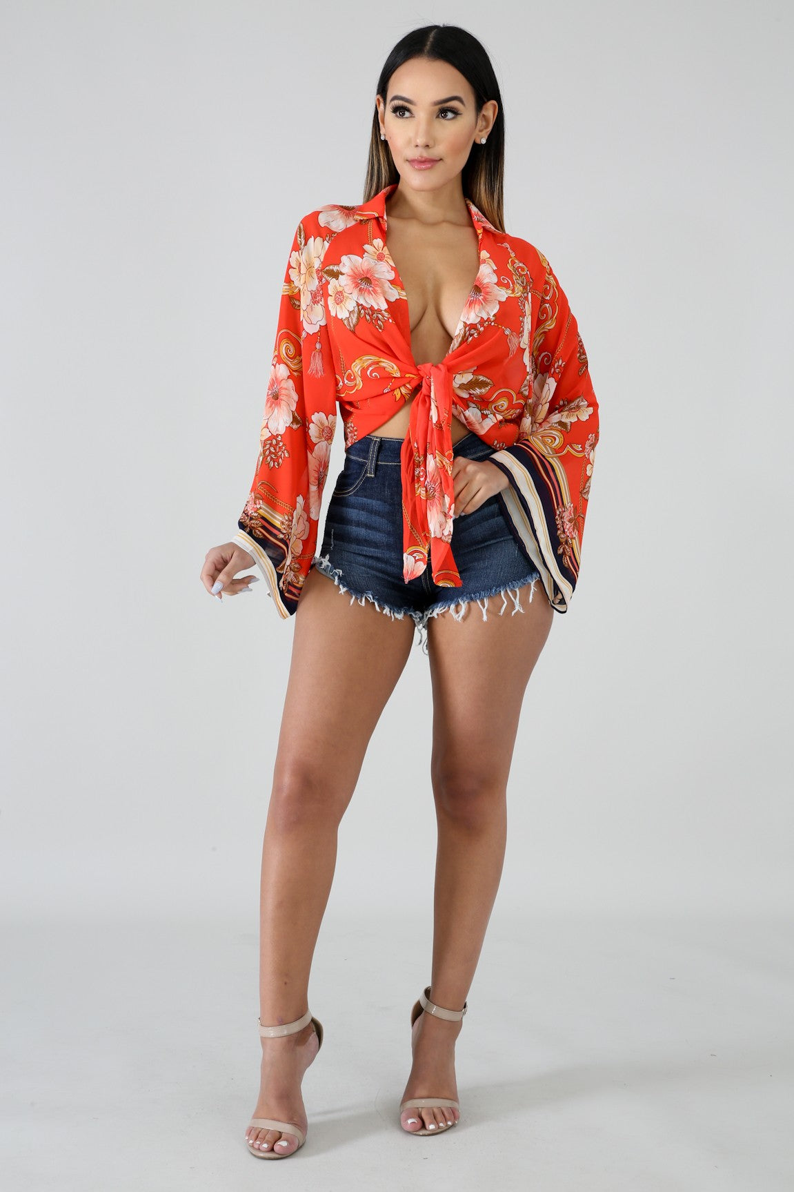 Austin Kimono Floral Top - MY SEXY STYLES