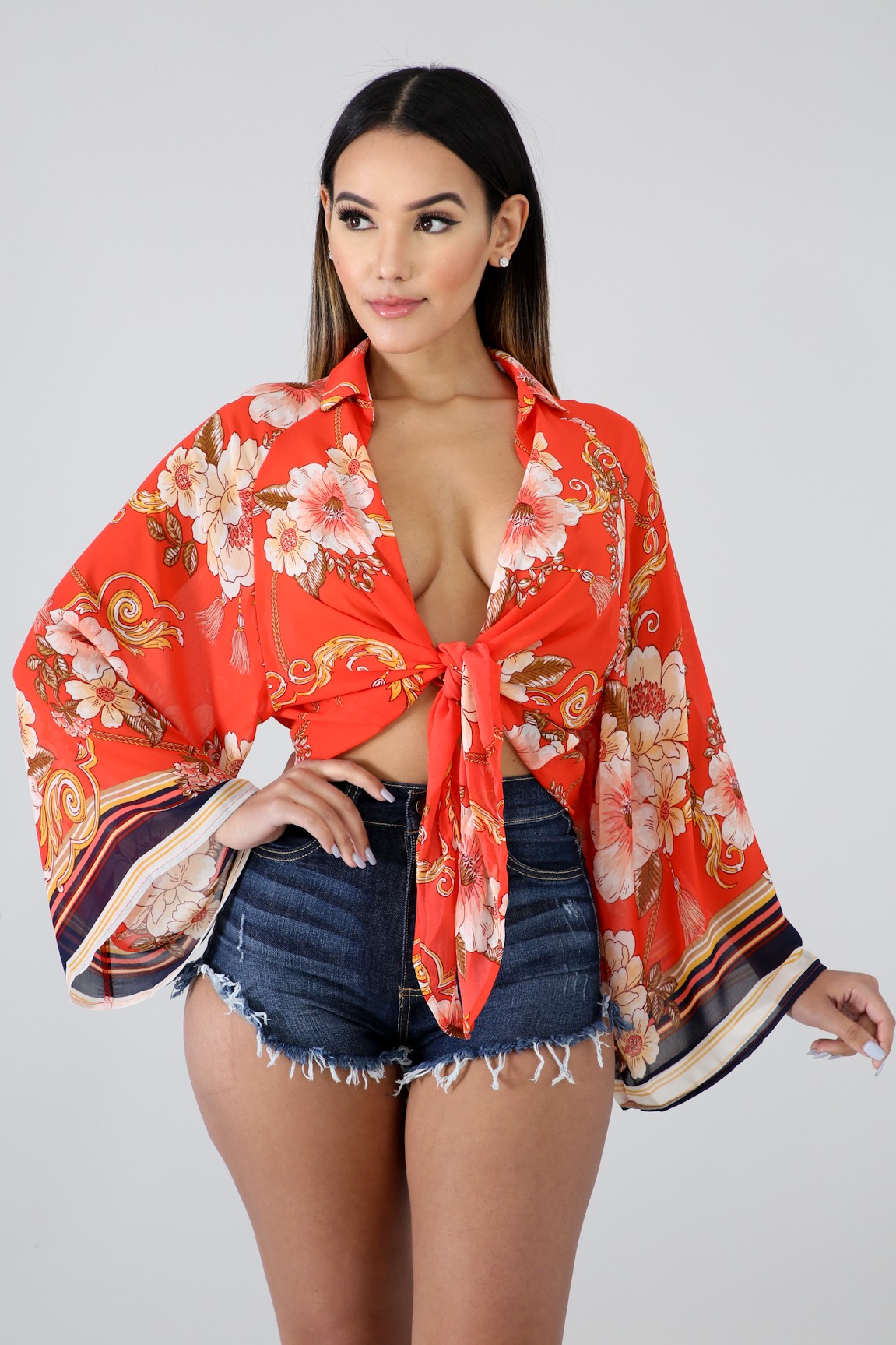 Austin Kimono Floral Top - MY SEXY STYLES
