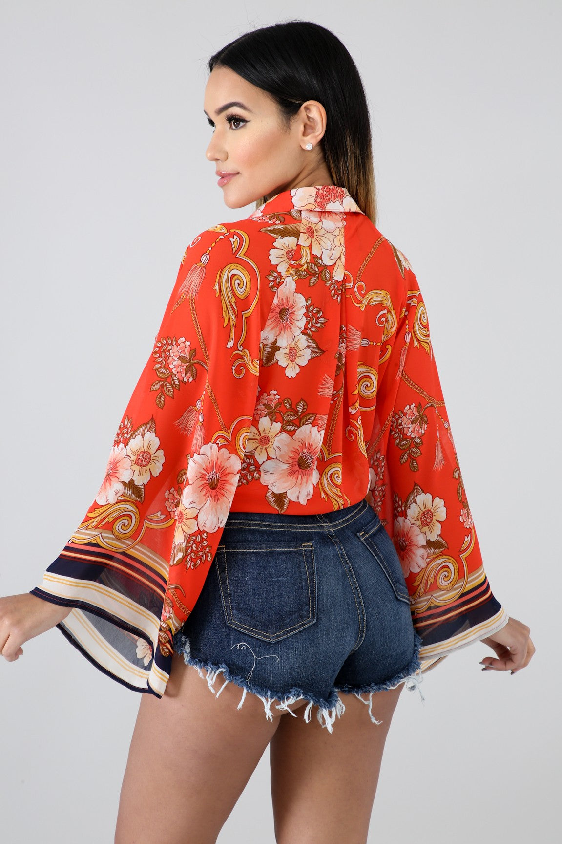 Austin Kimono Floral Top - MY SEXY STYLES