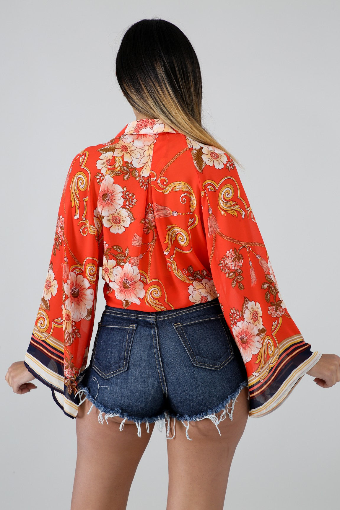 Austin Kimono Floral Top - MY SEXY STYLES