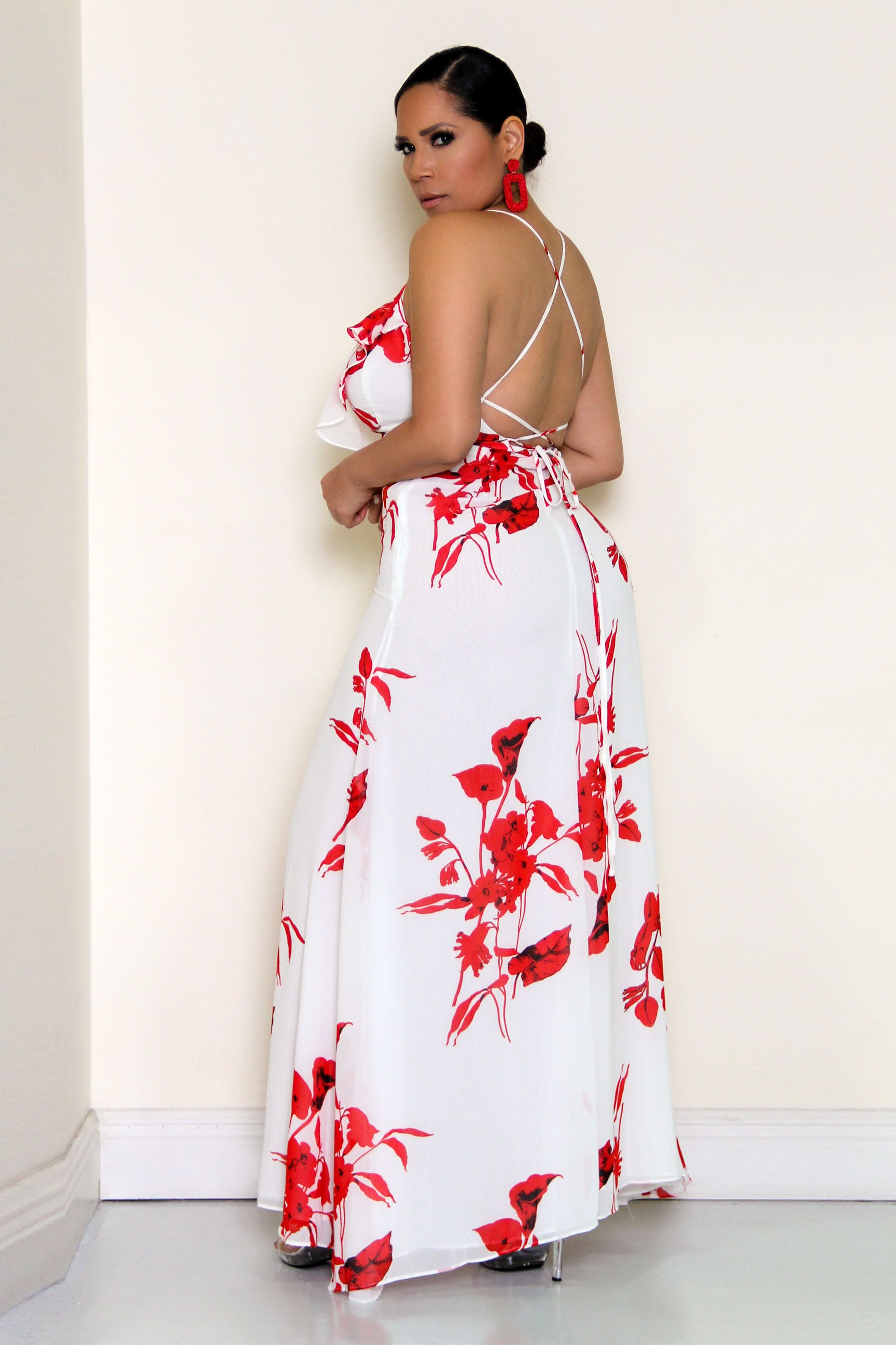 Audrey Spaghetti Strap Maxi Dress - MY SEXY STYLES