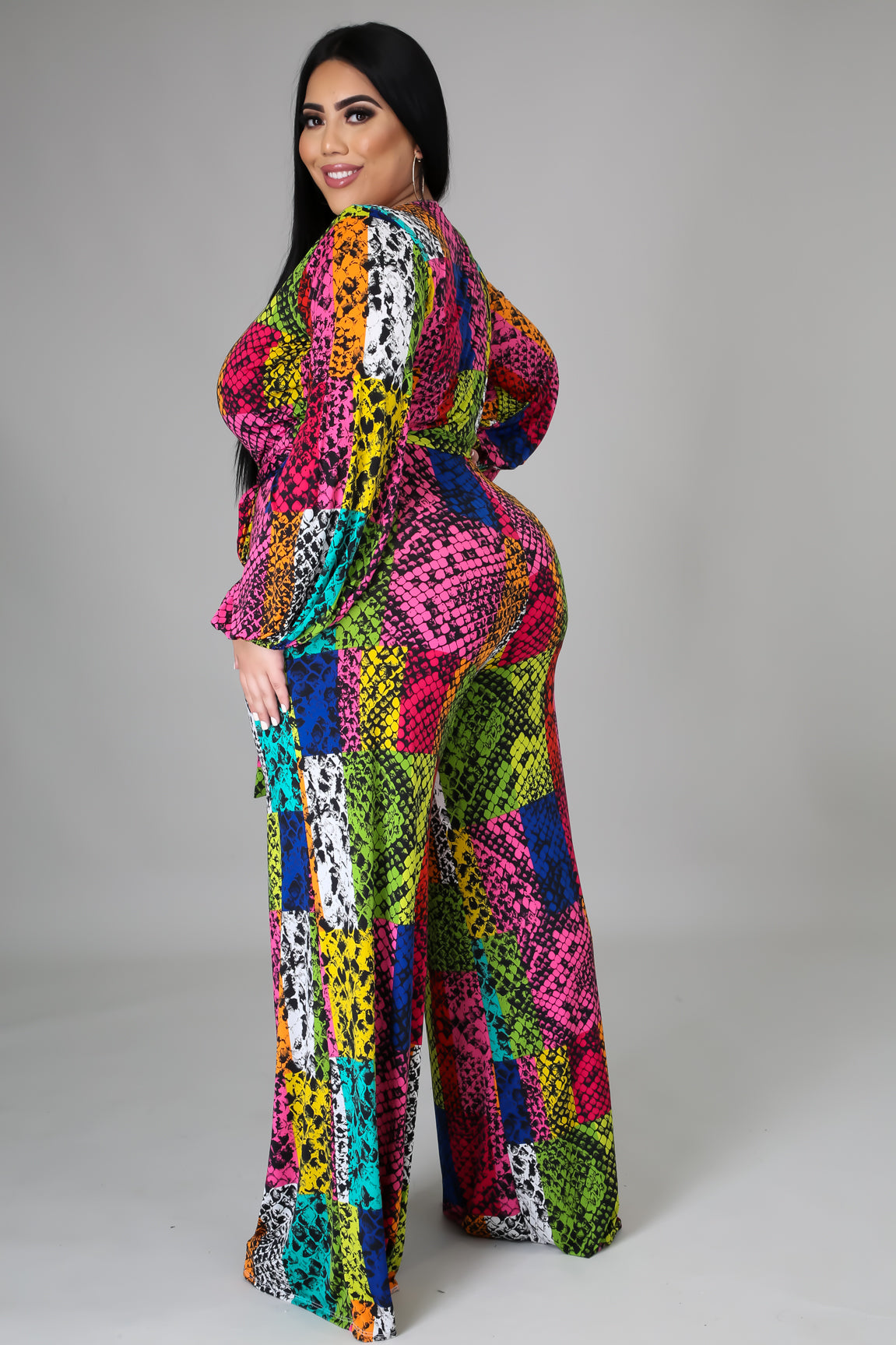 Neon Everlee Multicolor Print Jumpsuit - MY SEXY STYLES