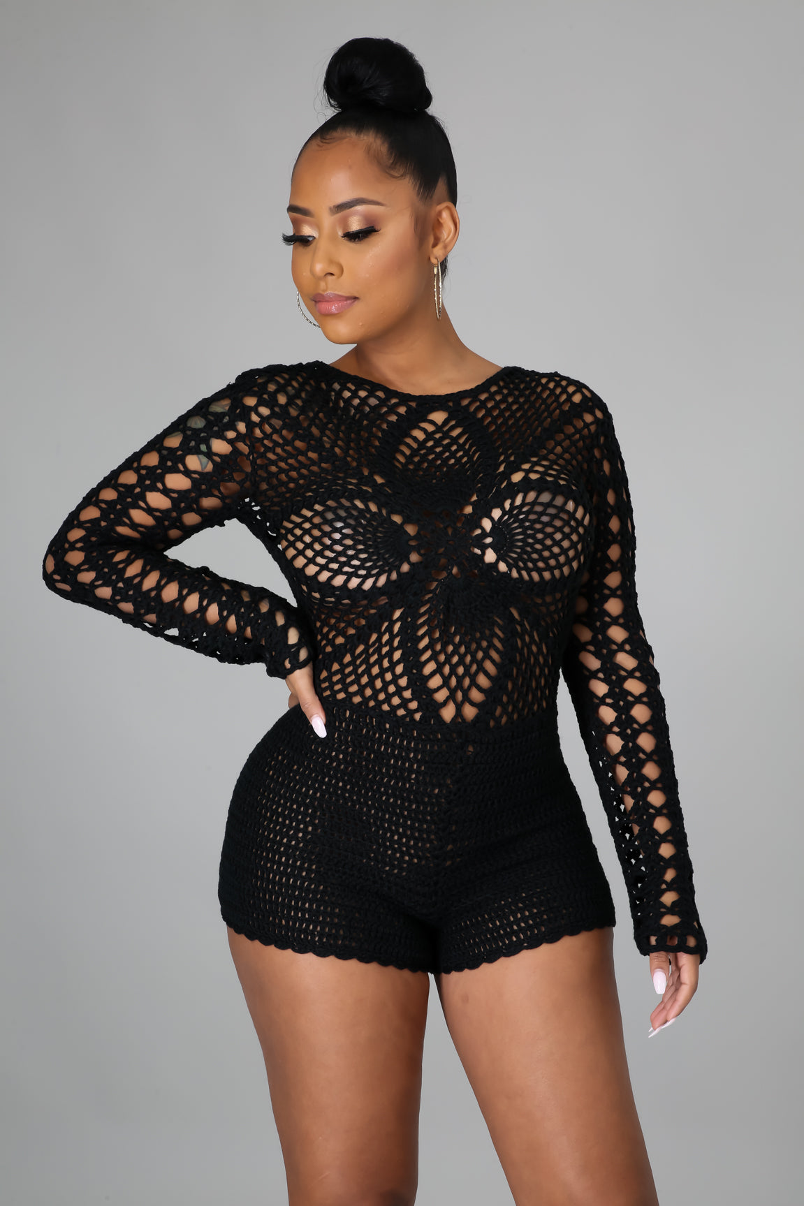 Boss Beach Crochet Romper - MY SEXY STYLES