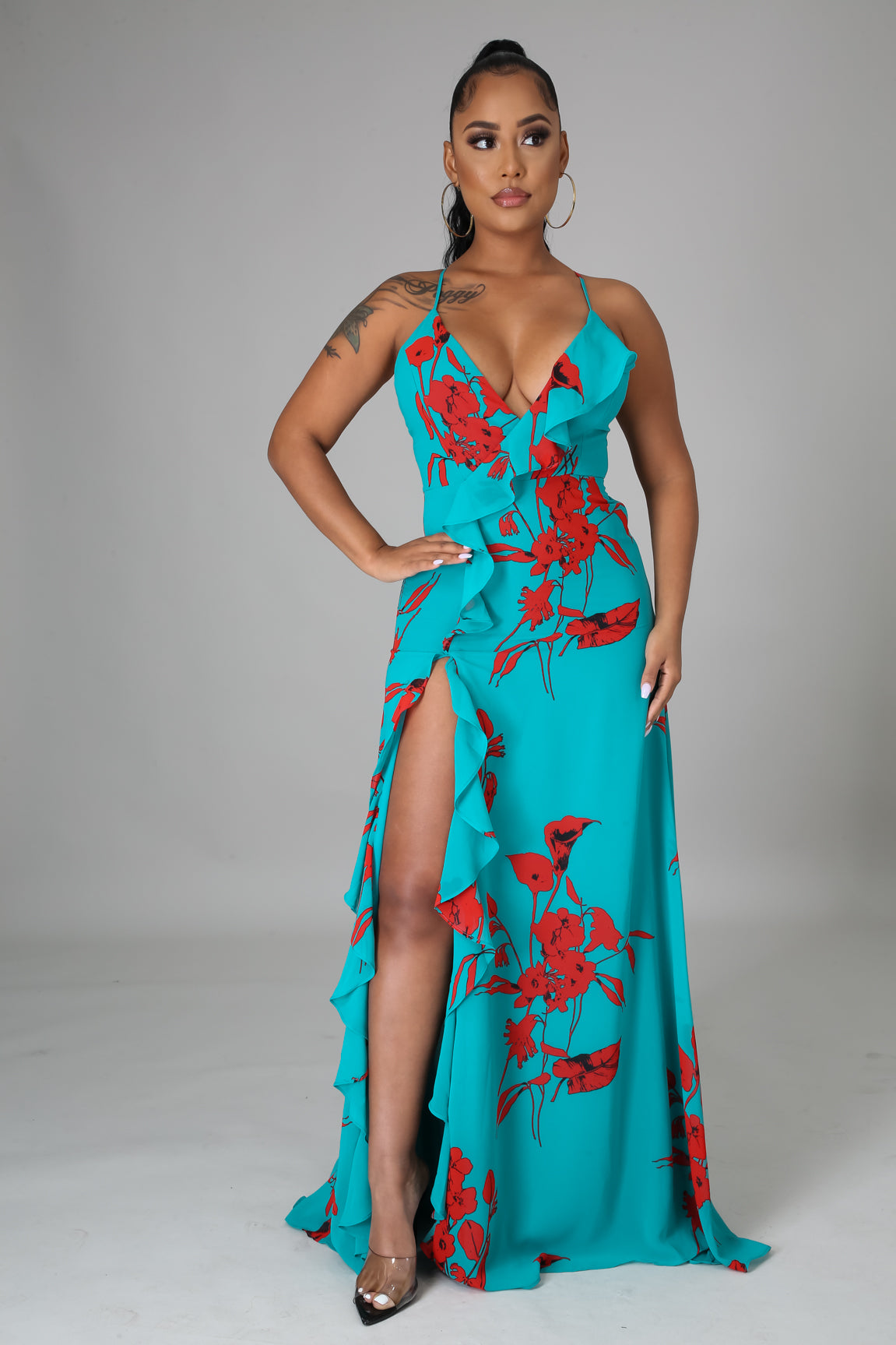 Audrey Spaghetti Strap Maxi Dress - MY SEXY STYLES