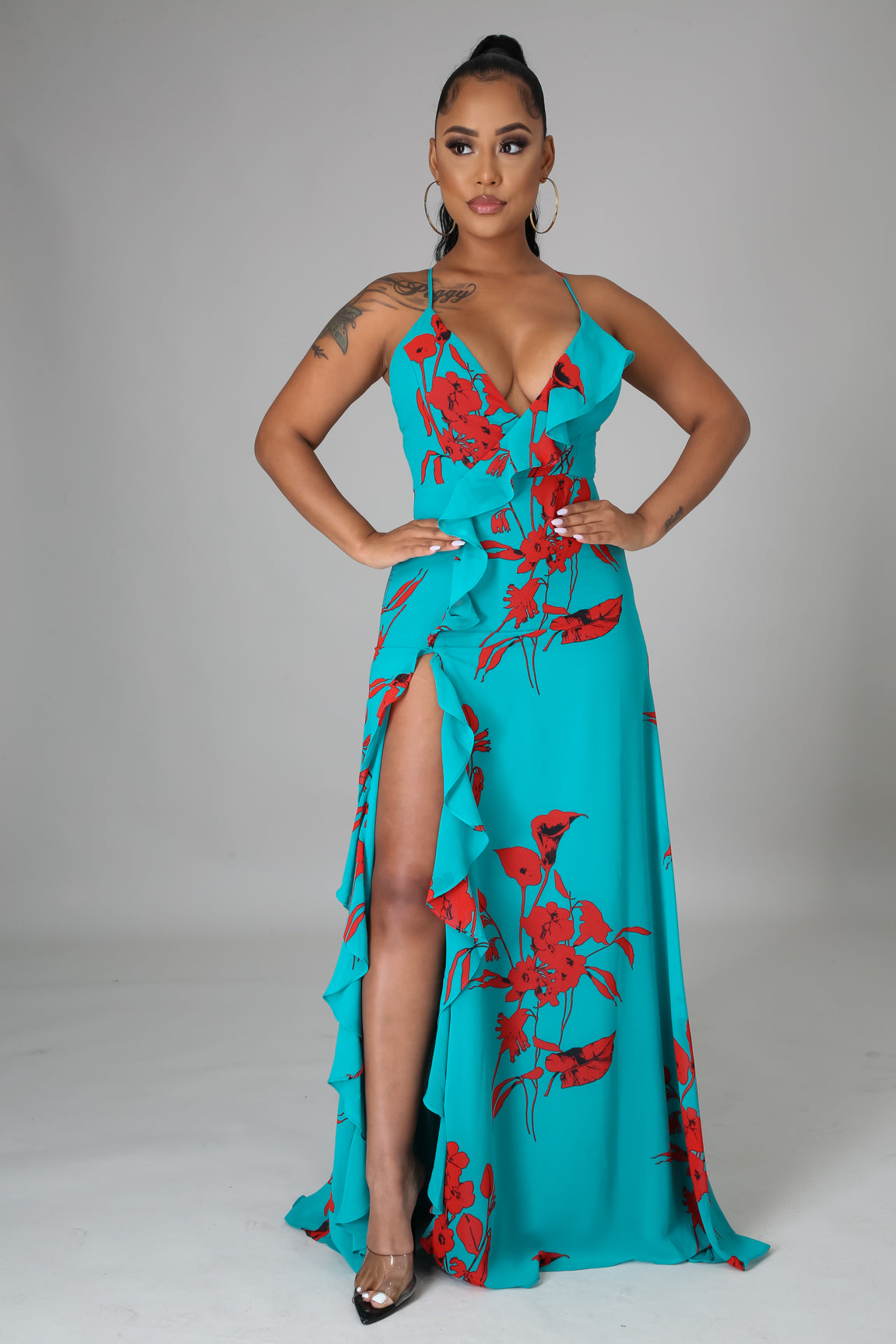 Audrey Spaghetti Strap Maxi Dress - MY SEXY STYLES