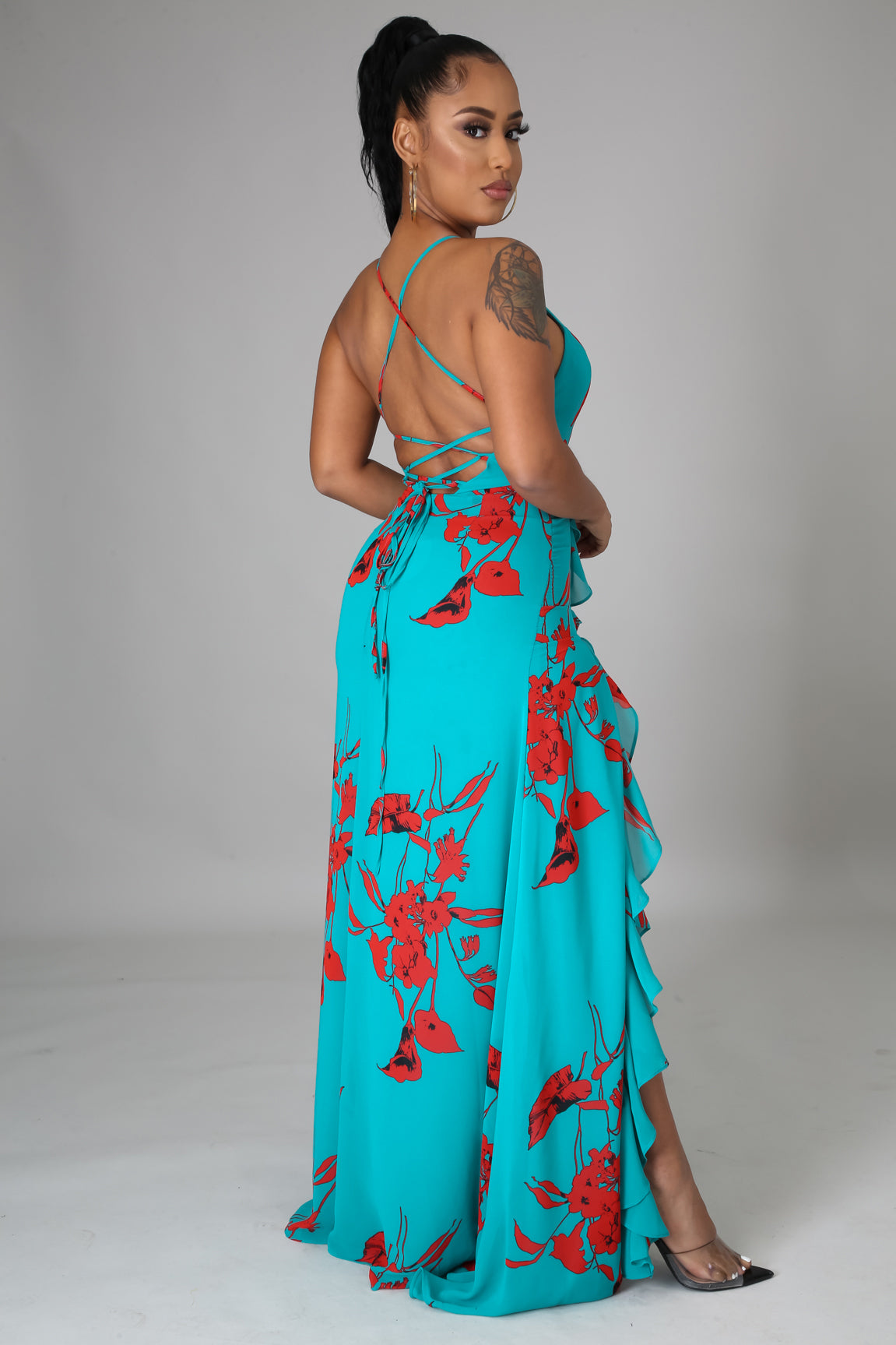 Audrey Spaghetti Strap Maxi Dress - MY SEXY STYLES