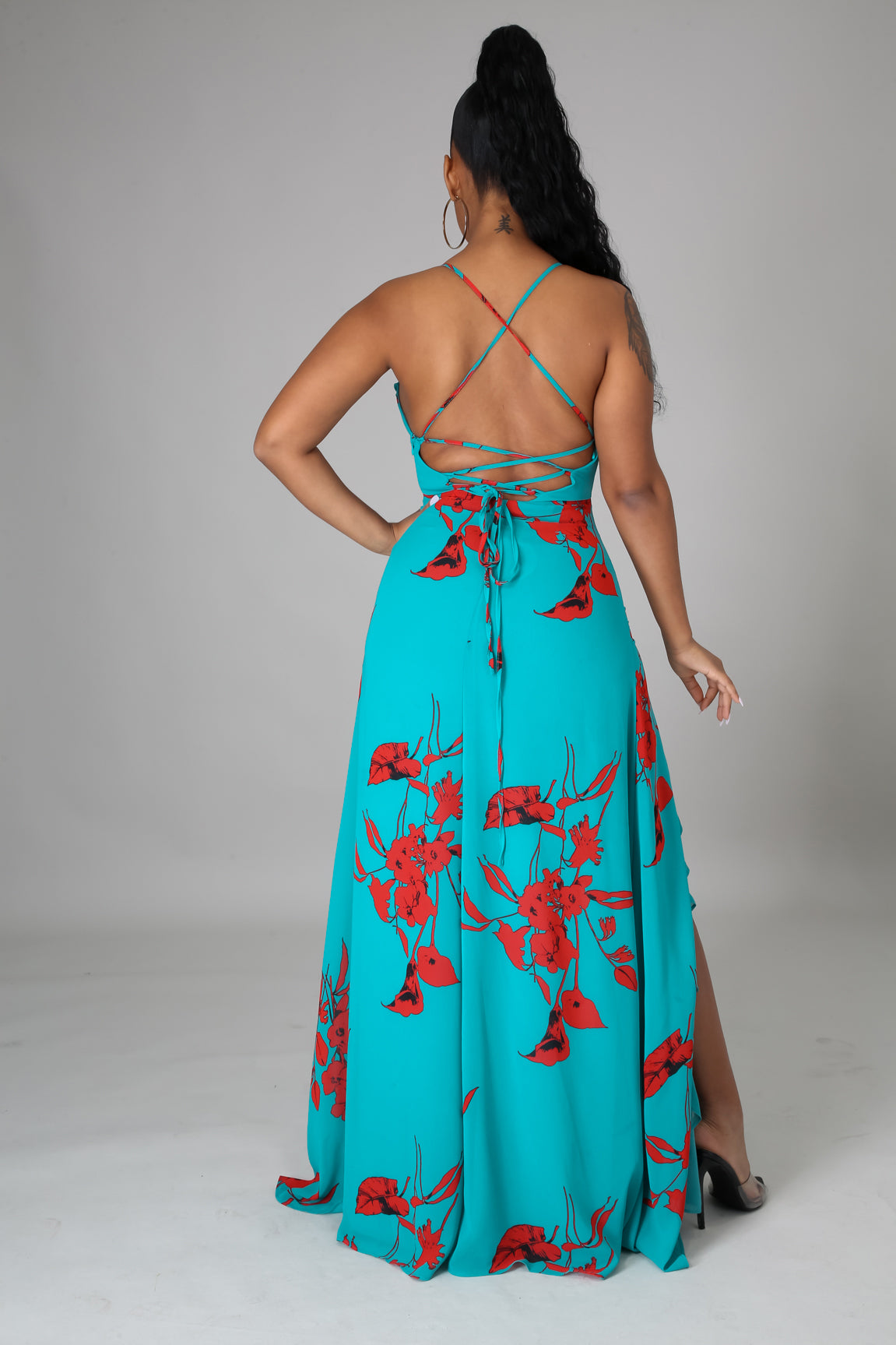 Audrey Spaghetti Strap Maxi Dress - MY SEXY STYLES