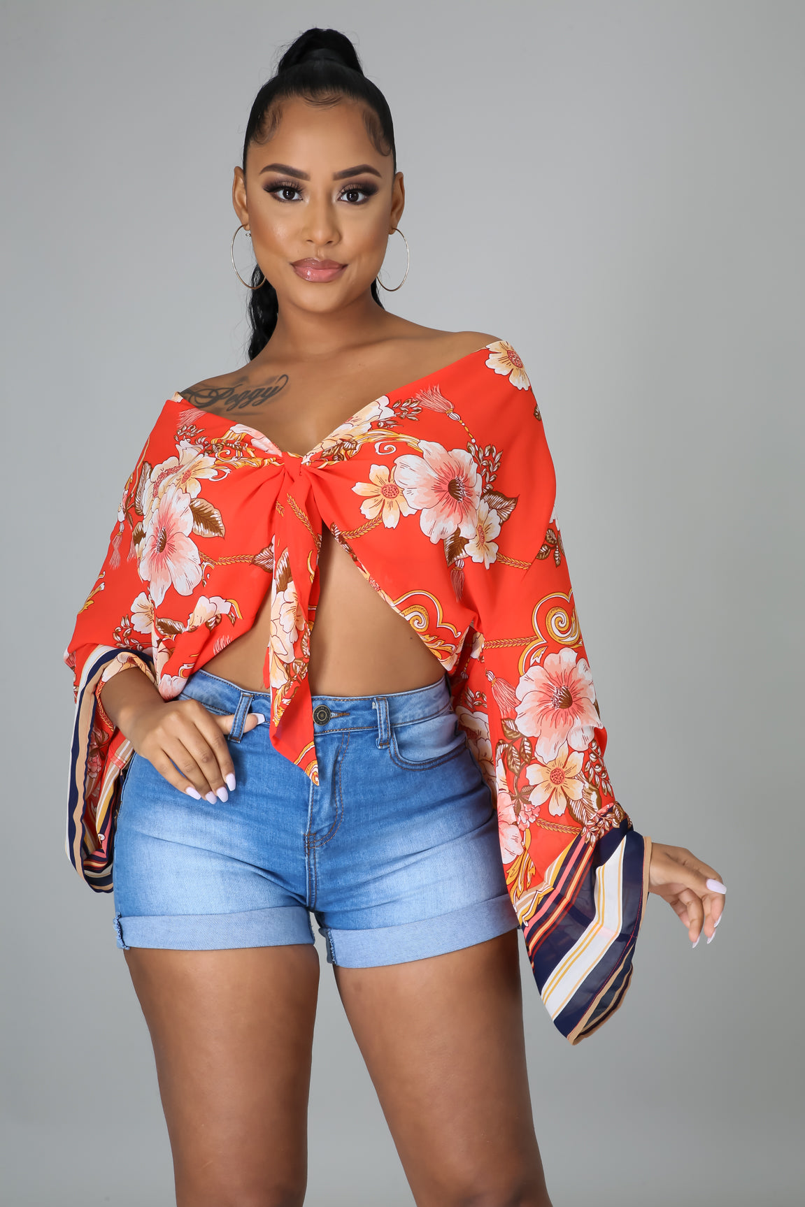 Austin Kimono Floral Top - MY SEXY STYLES