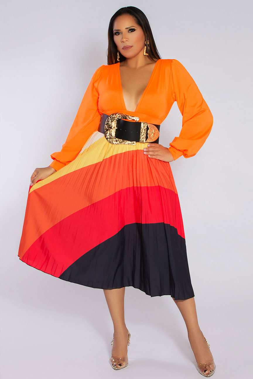 Kehlani ONE SIZE FITS ALL Pleated Skirt - MY SEXY STYLES