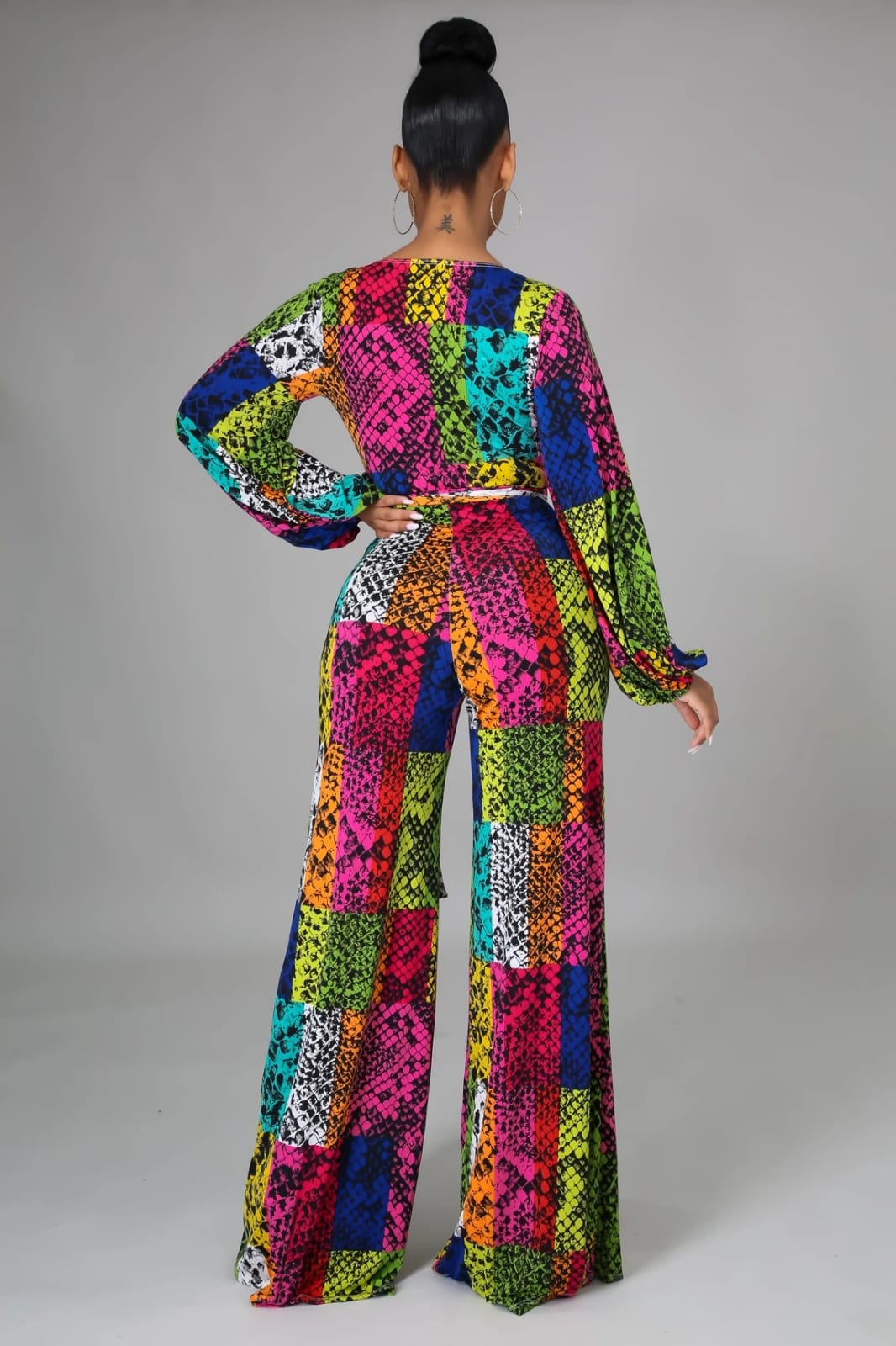 Neon Everlee Multicolor Print Jumpsuit - MY SEXY STYLES