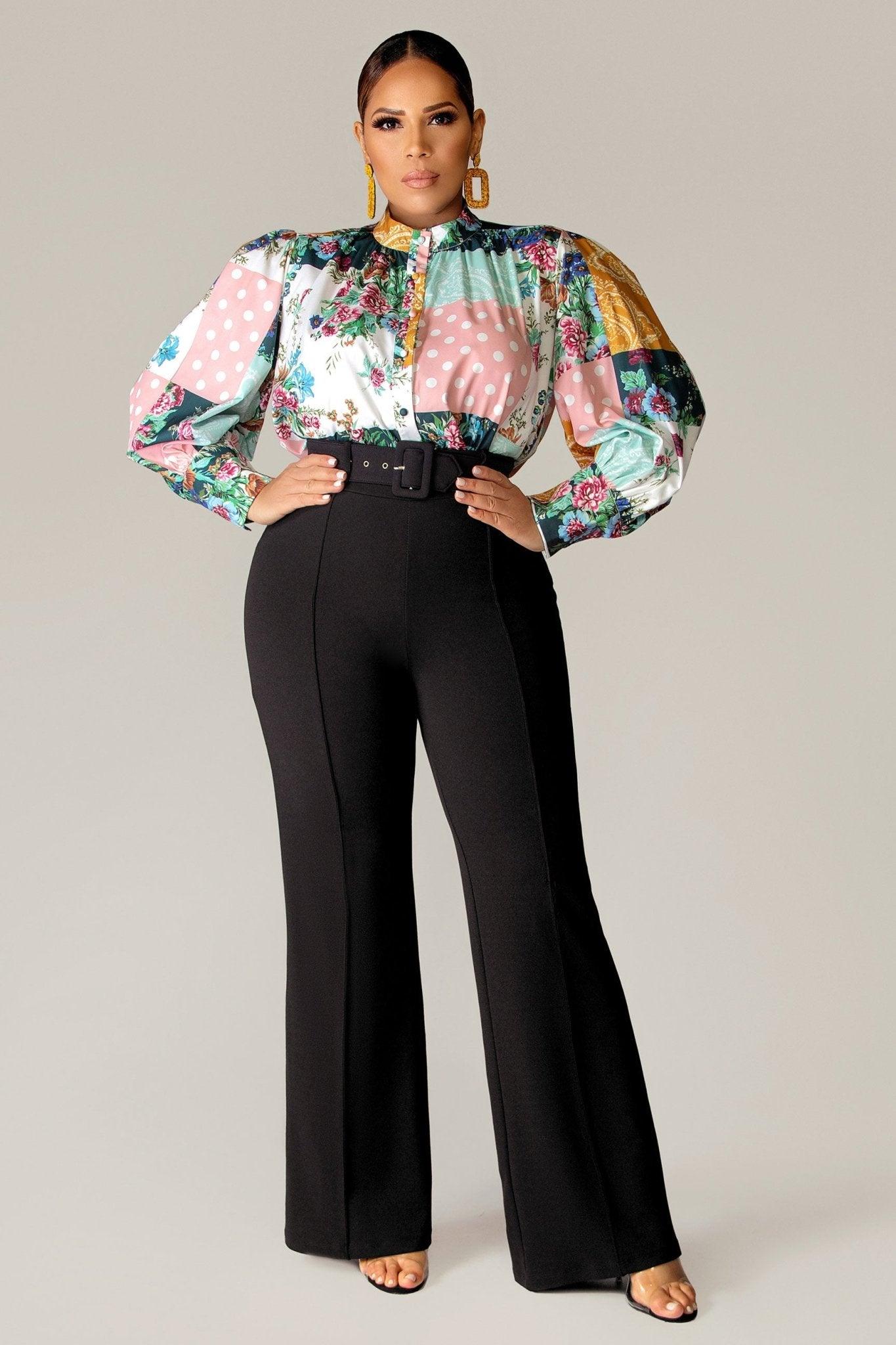 Alessandra Puff Long Sleeves Shirt - MY SEXY STYLES