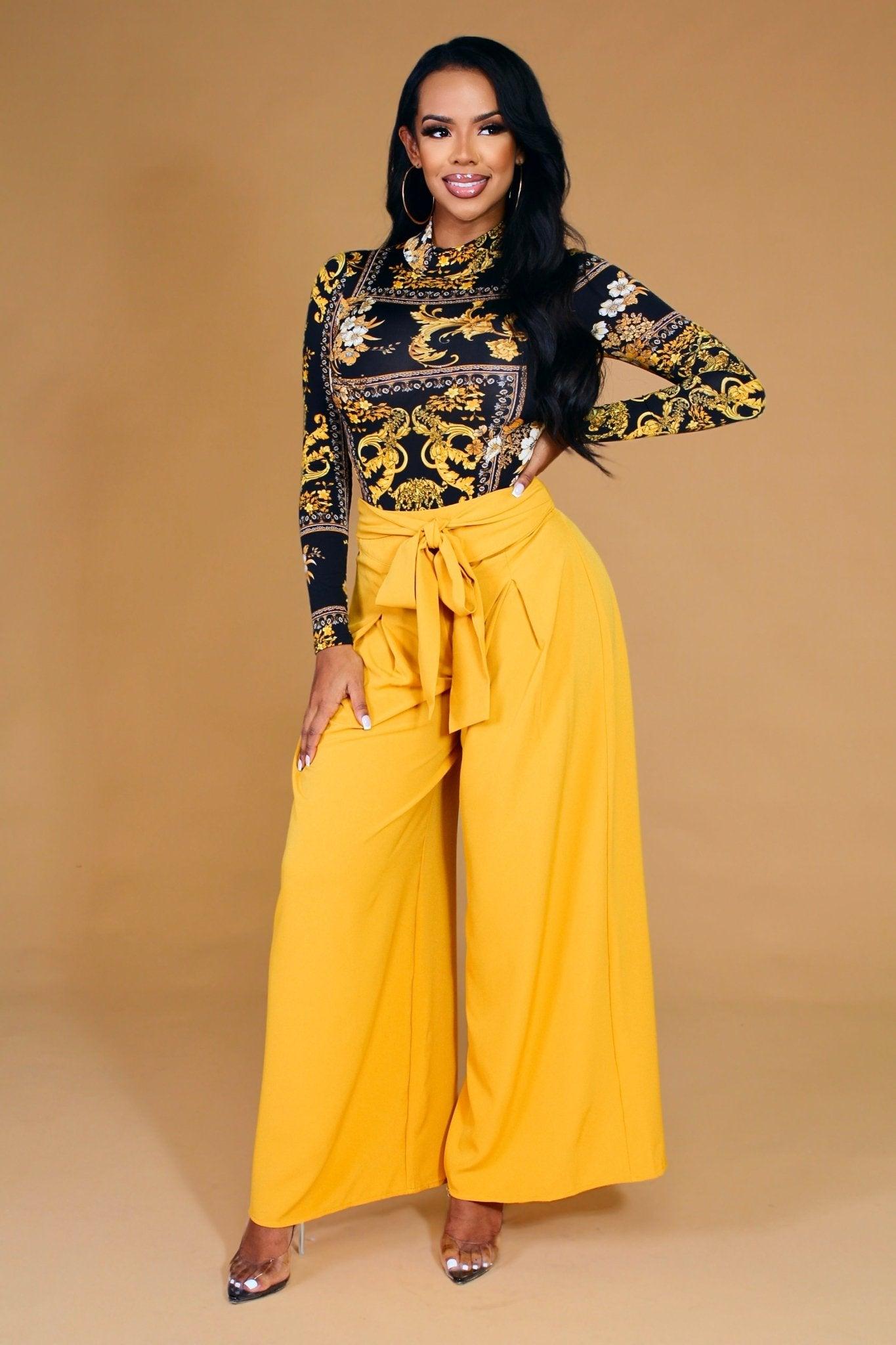 Alice Tied Waist Palazzo Pants - MY SEXY STYLES