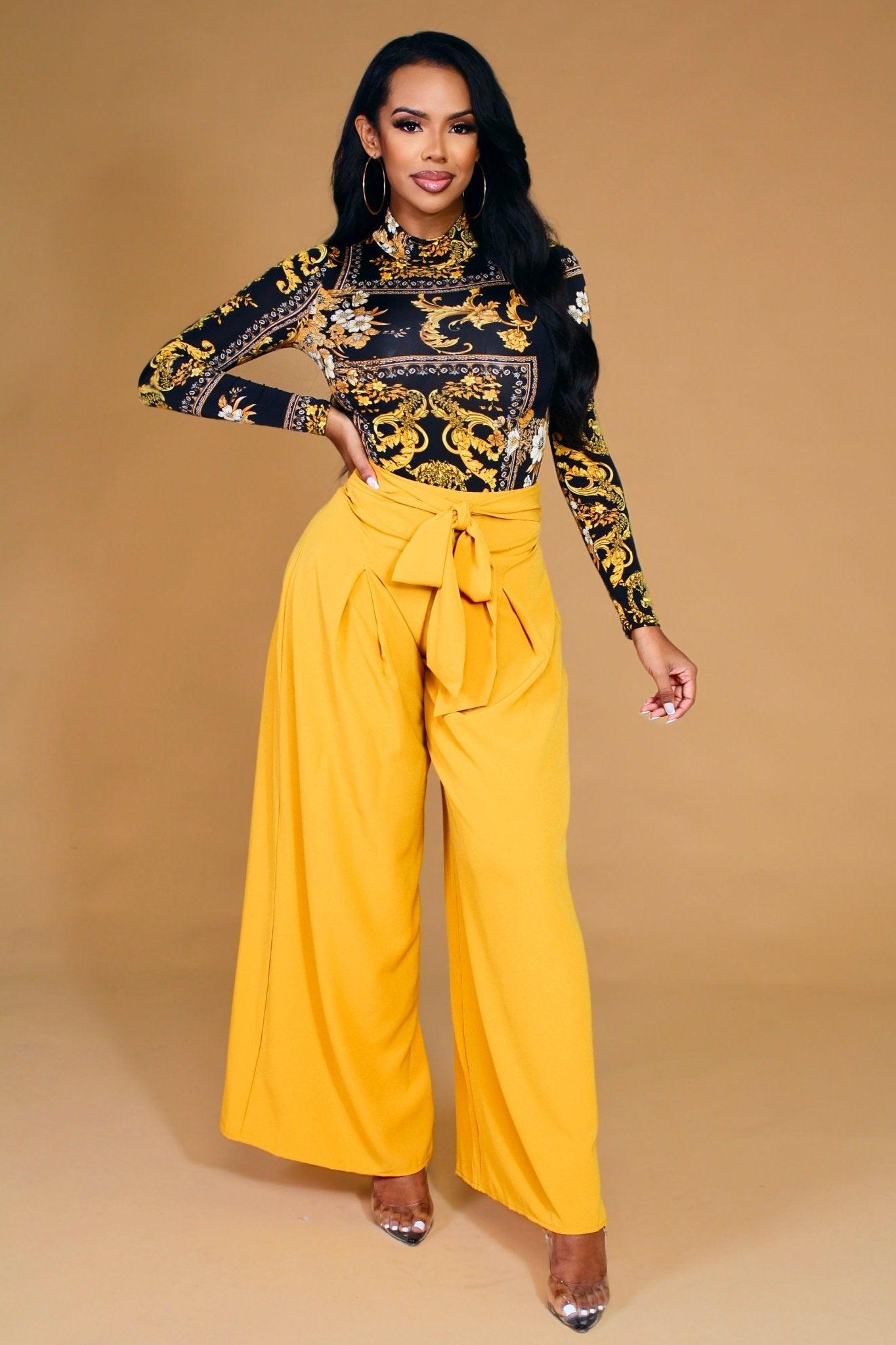 Alice Tied Waist Palazzo Pants - MY SEXY STYLES