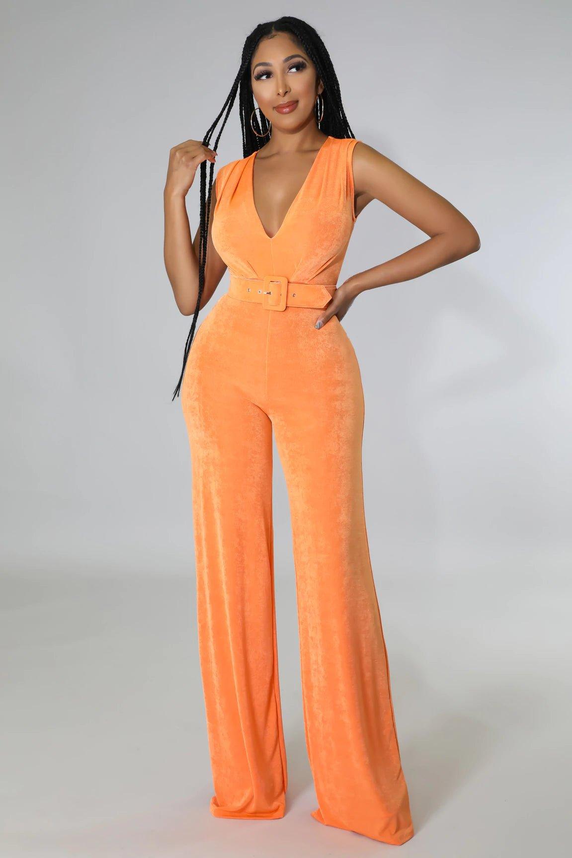 Aliya Belted Jumpsuit - MY SEXY STYLES