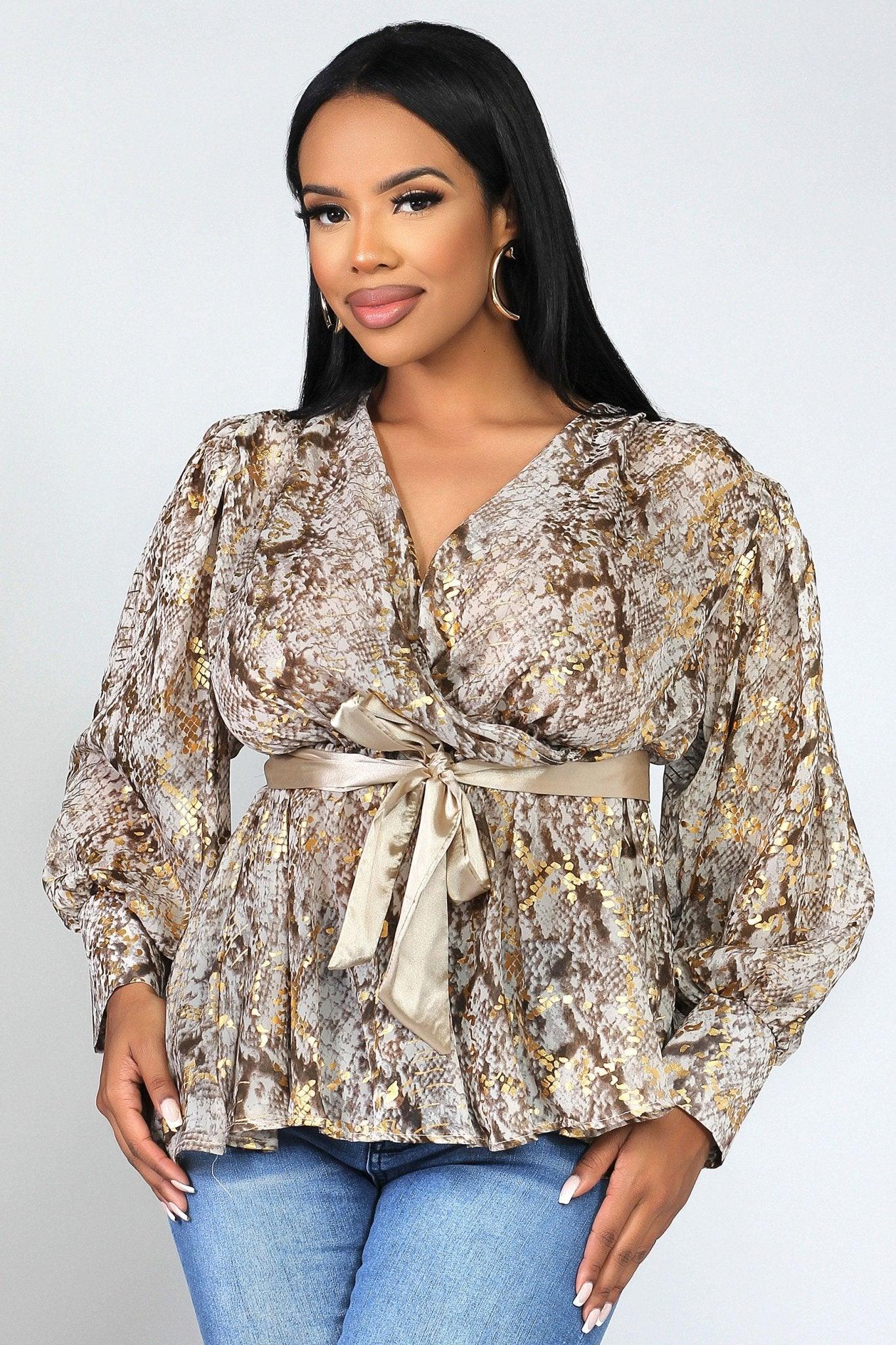 Alora Long Sleeves Blouse - MY SEXY STYLES