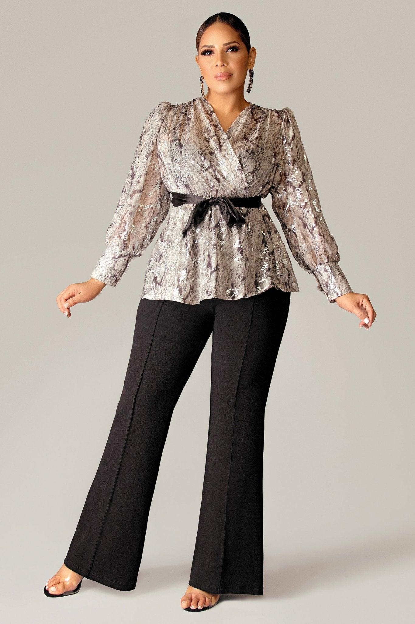 Alora Long Sleeves Blouse - MY SEXY STYLES