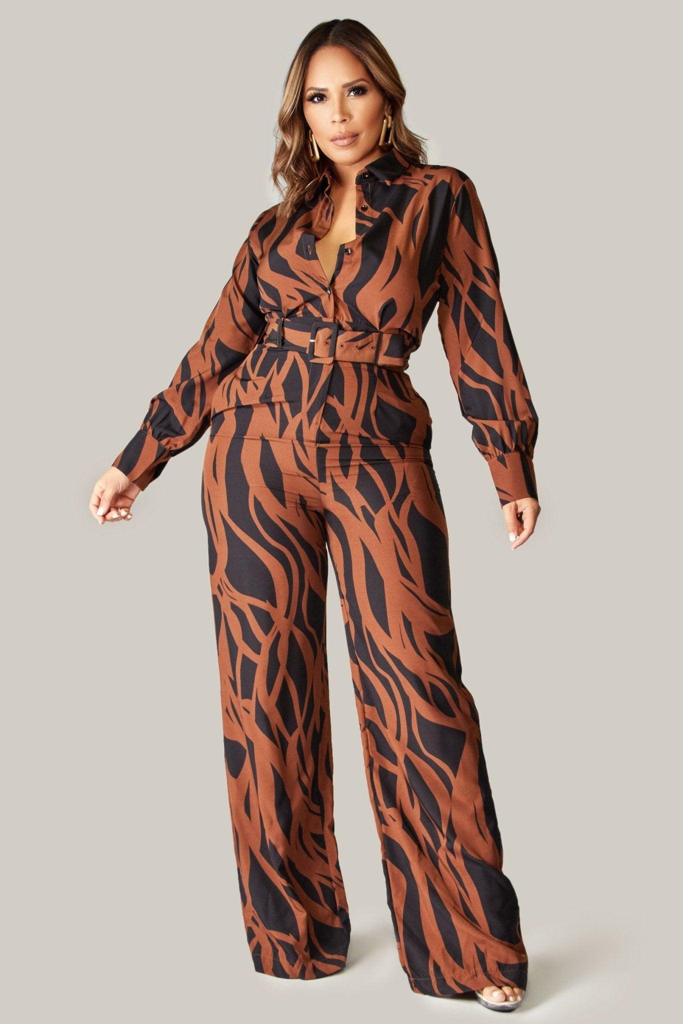 Amani Belted Jumpsuit - MY SEXY STYLES