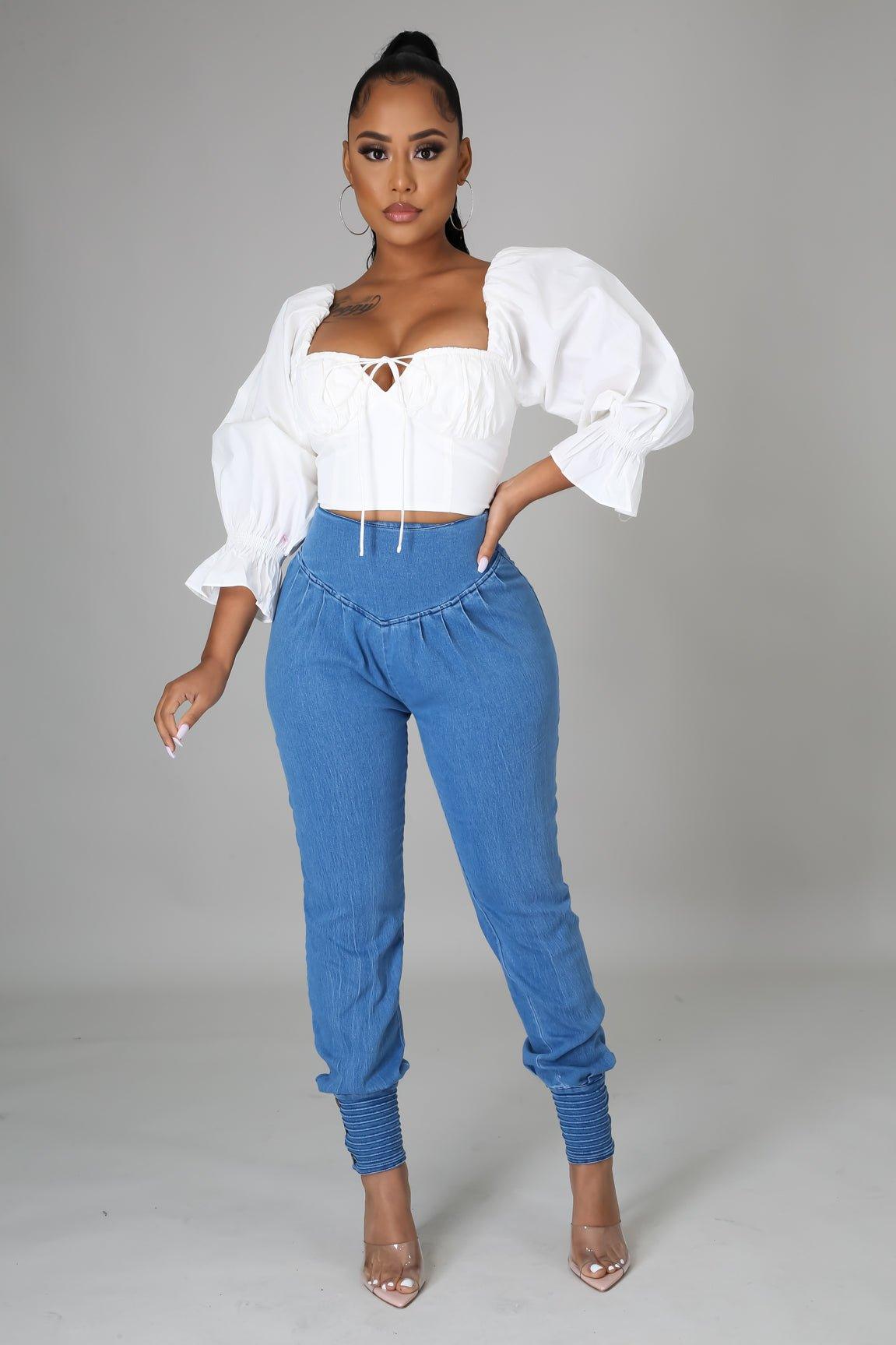 Amelia Denim Pants - MY SEXY STYLES