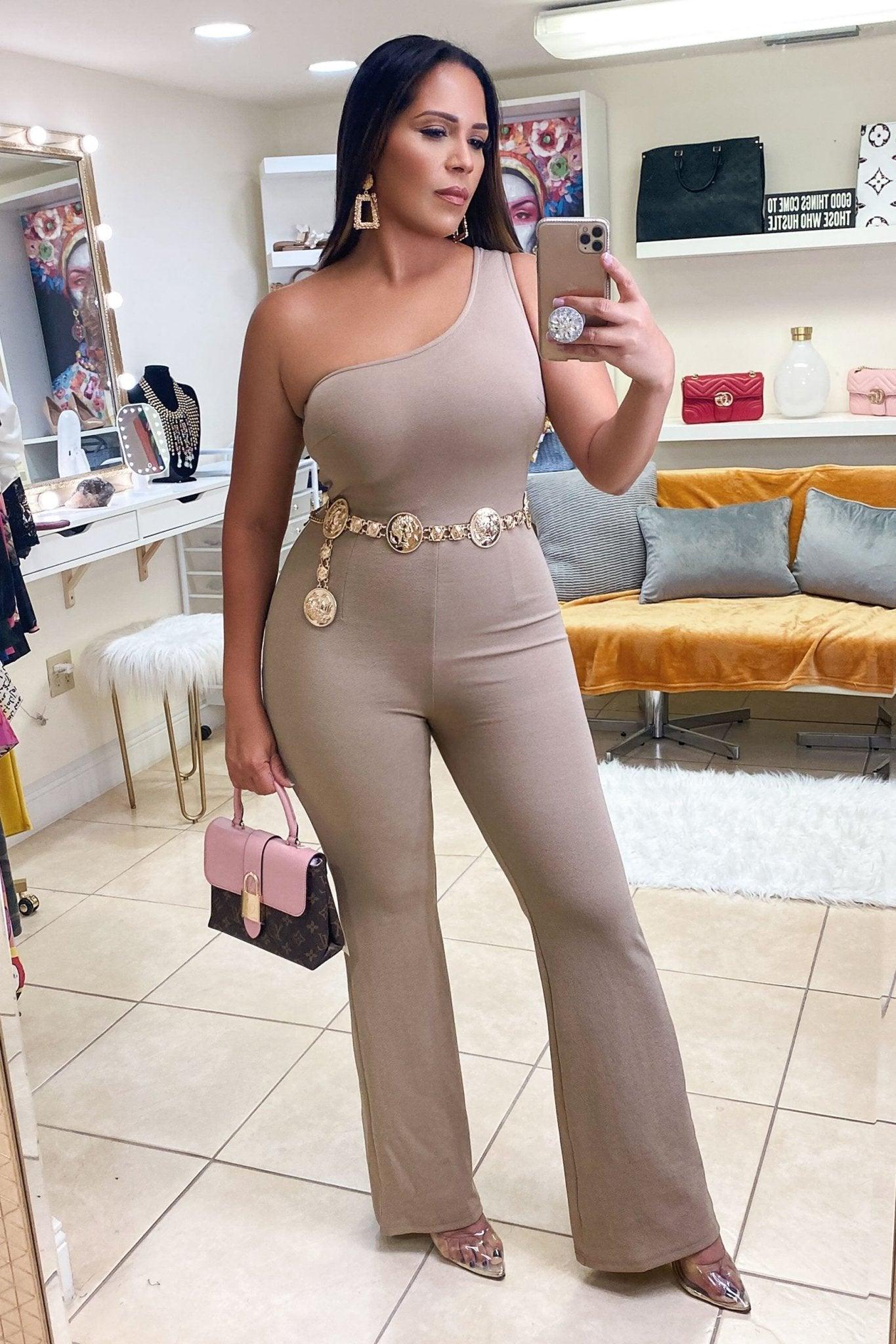 Amoura One Shoulder Jumpsuit - MY SEXY STYLES