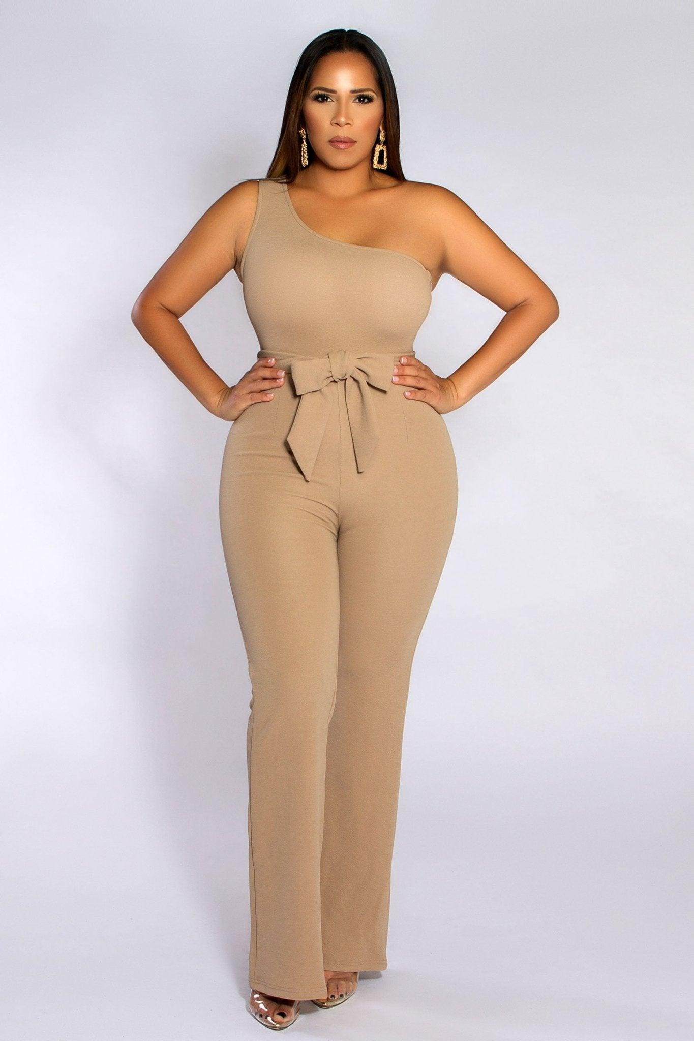 Amoura One Shoulder Jumpsuit - MY SEXY STYLES