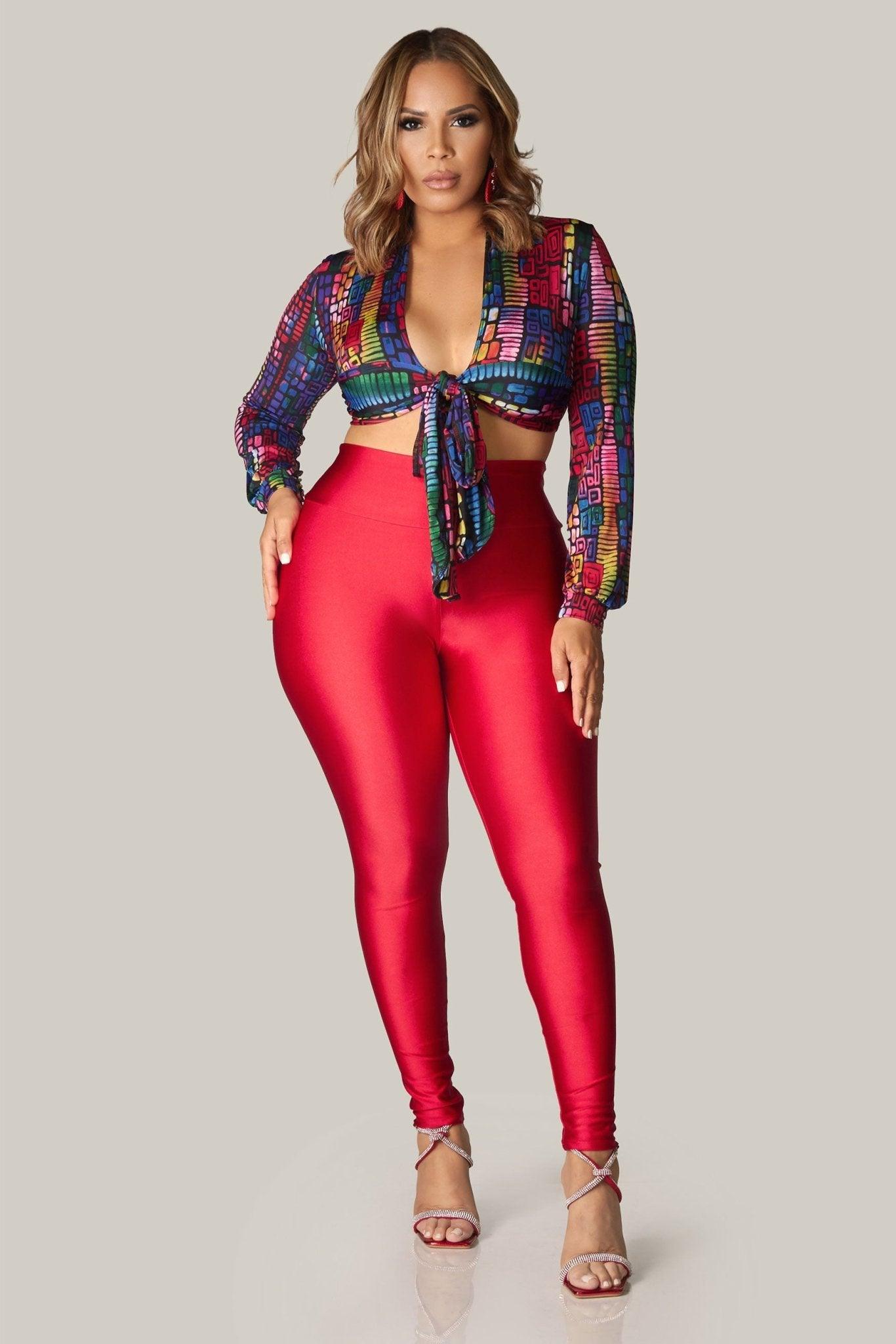 Anita Crop Top With Waist Tie - MY SEXY STYLES