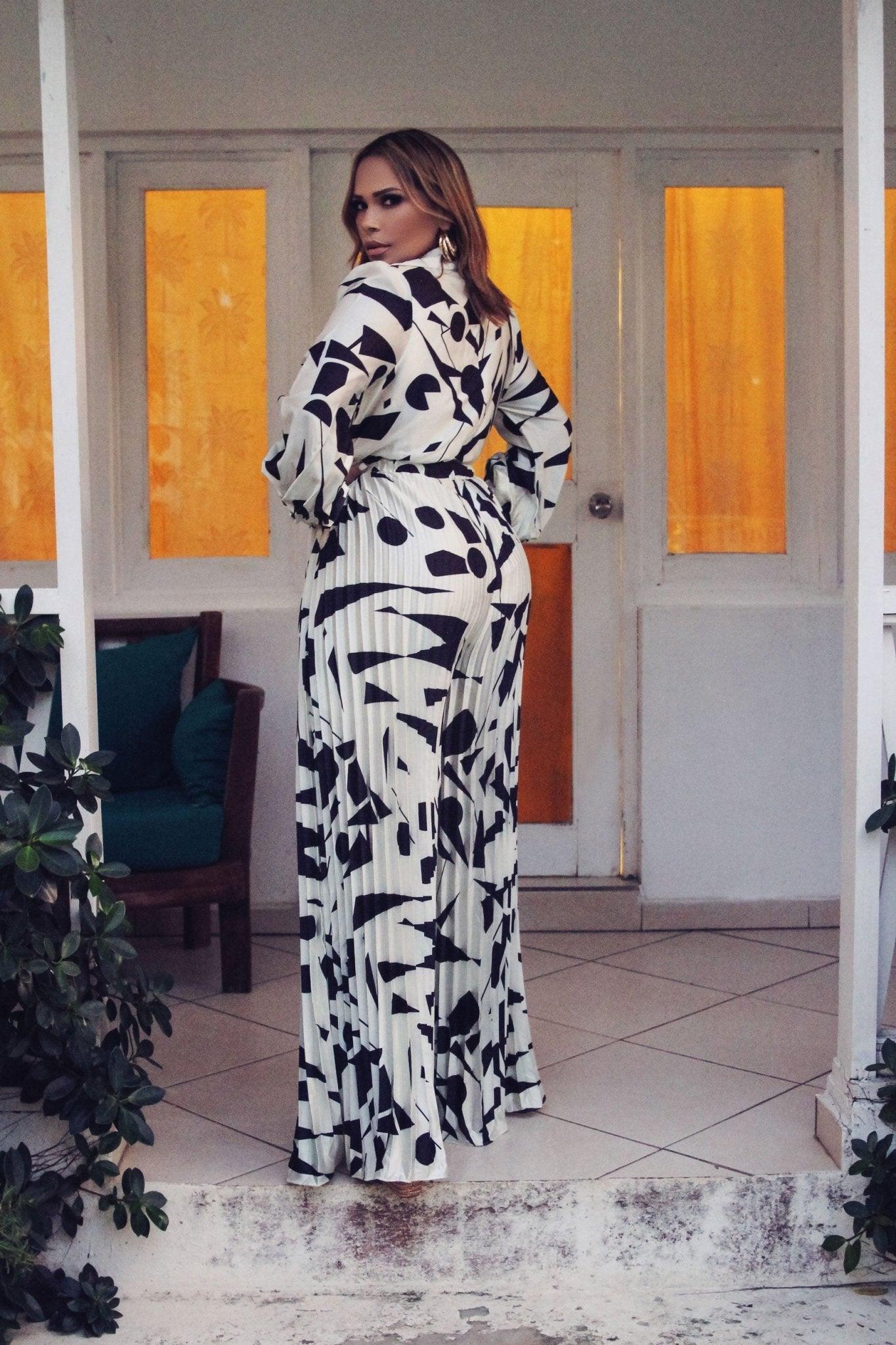 Artwork Palazzo Jumpsuit - MY SEXY STYLES