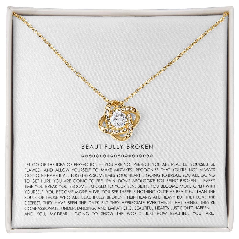 BEAUTIFULLY BROKEN Love Knot Necklace - MY SEXY STYLES