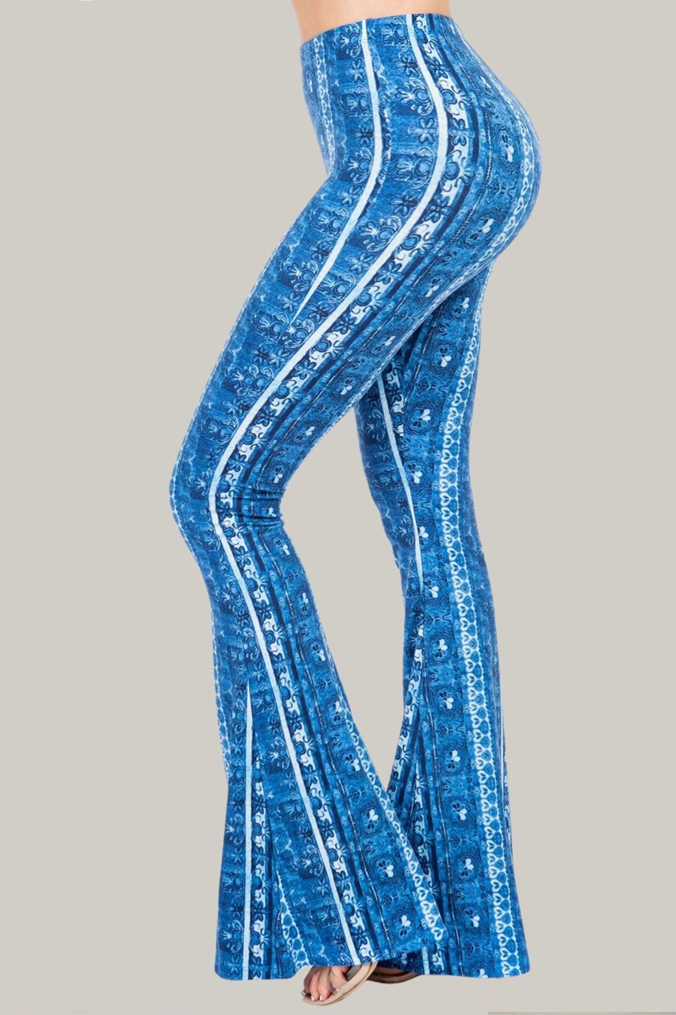 Boho Floral Printed Flared Pants - MY SEXY STYLES